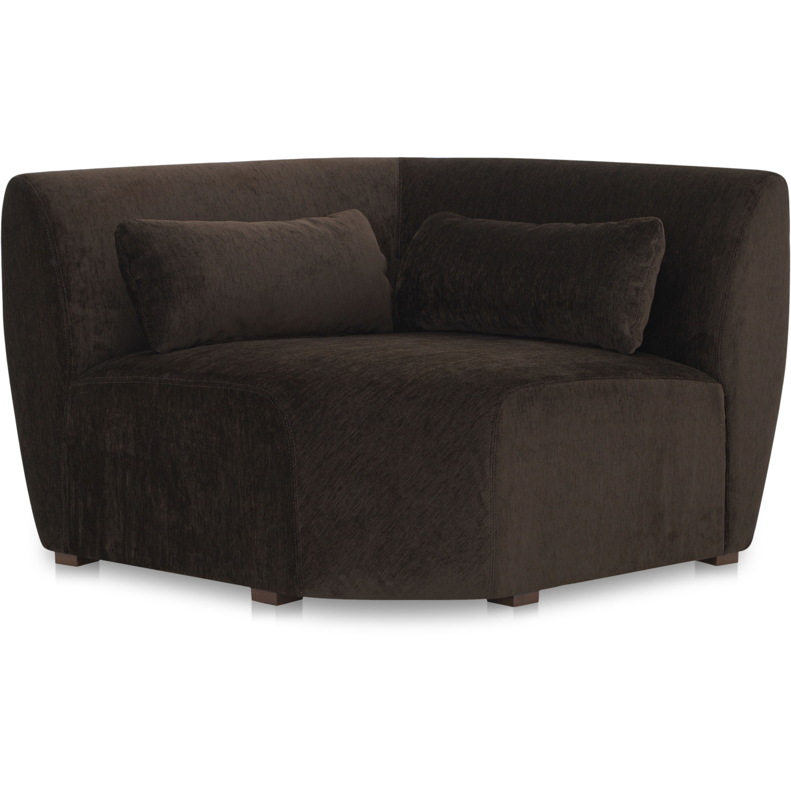 Amelia Dark Brown Corner Chair