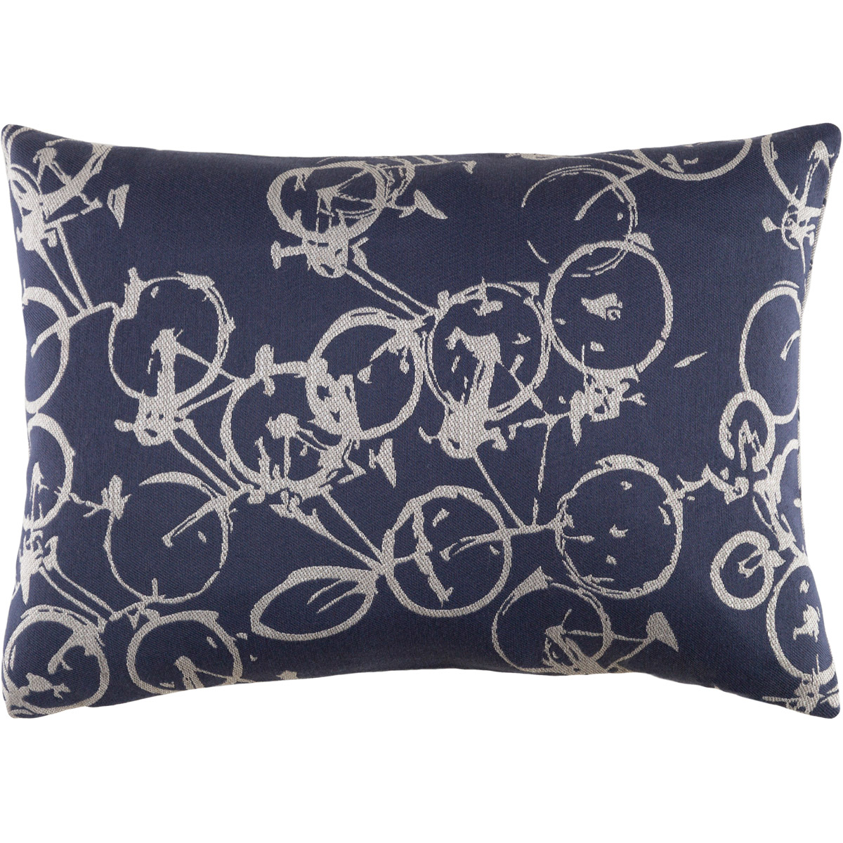 Pedal Power 19 inch Ivory, Navy Pillow Kit