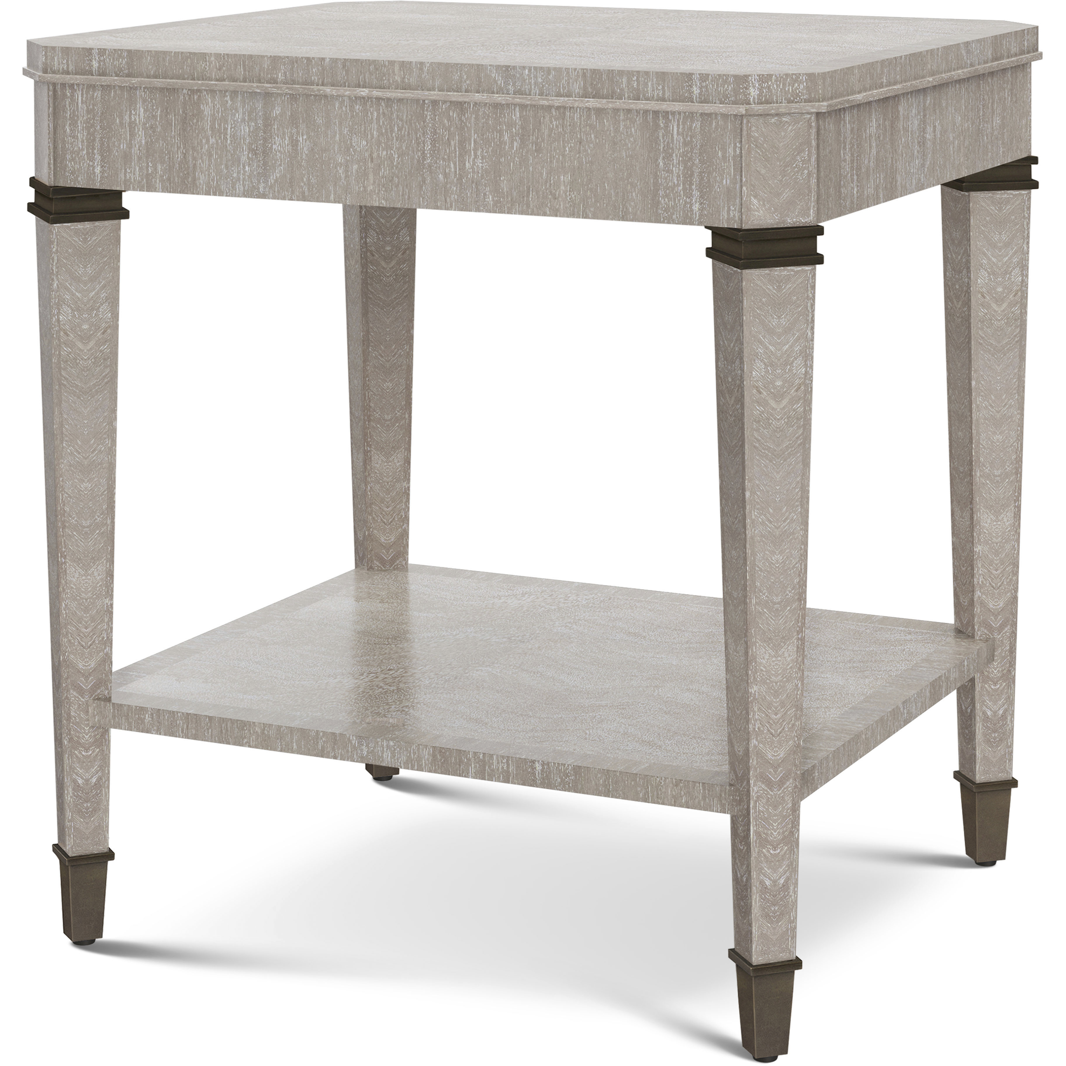 Hardy 26 X 24 inch Geo Coast Side Table, Wooden, Marlborough by Alexa Hampton