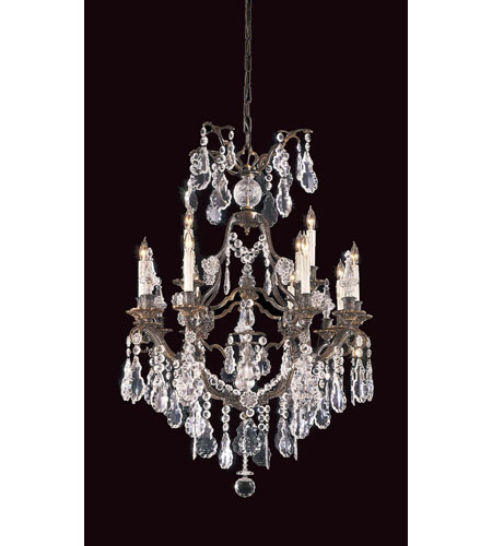 Jonathan 12 Light 32 inch Oxide Brass Chandelier Ceiling Light