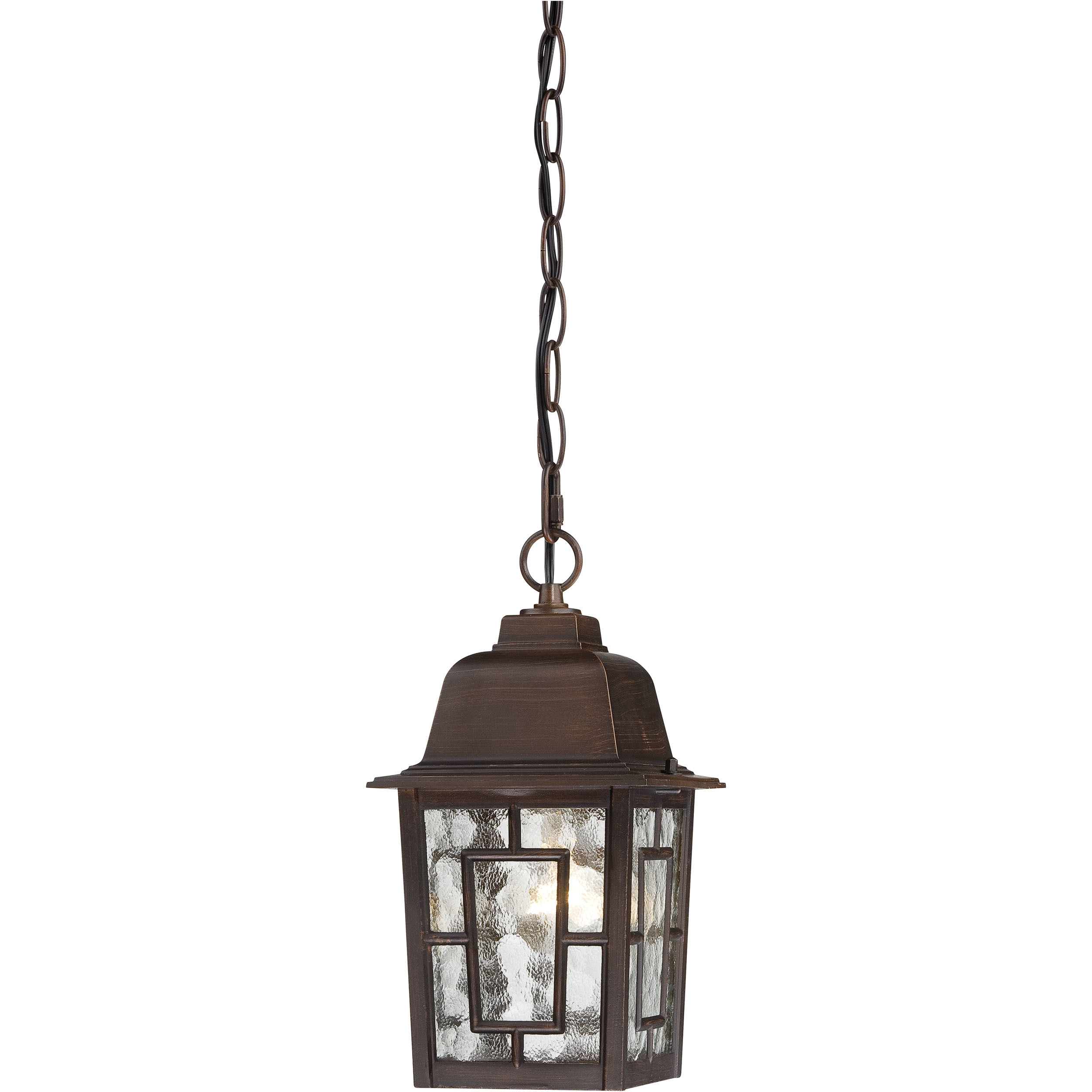 Banyan 1 Light 6.13 inch Rustic Bronze Outdoor Hanging Lantern