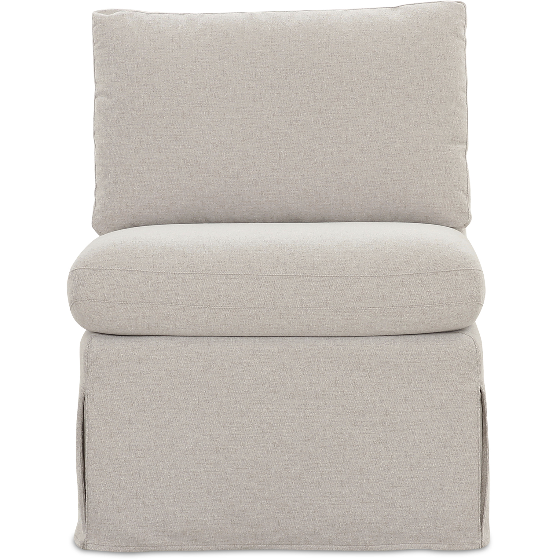 Fable Beige Slipcover Dining Slipper Chair