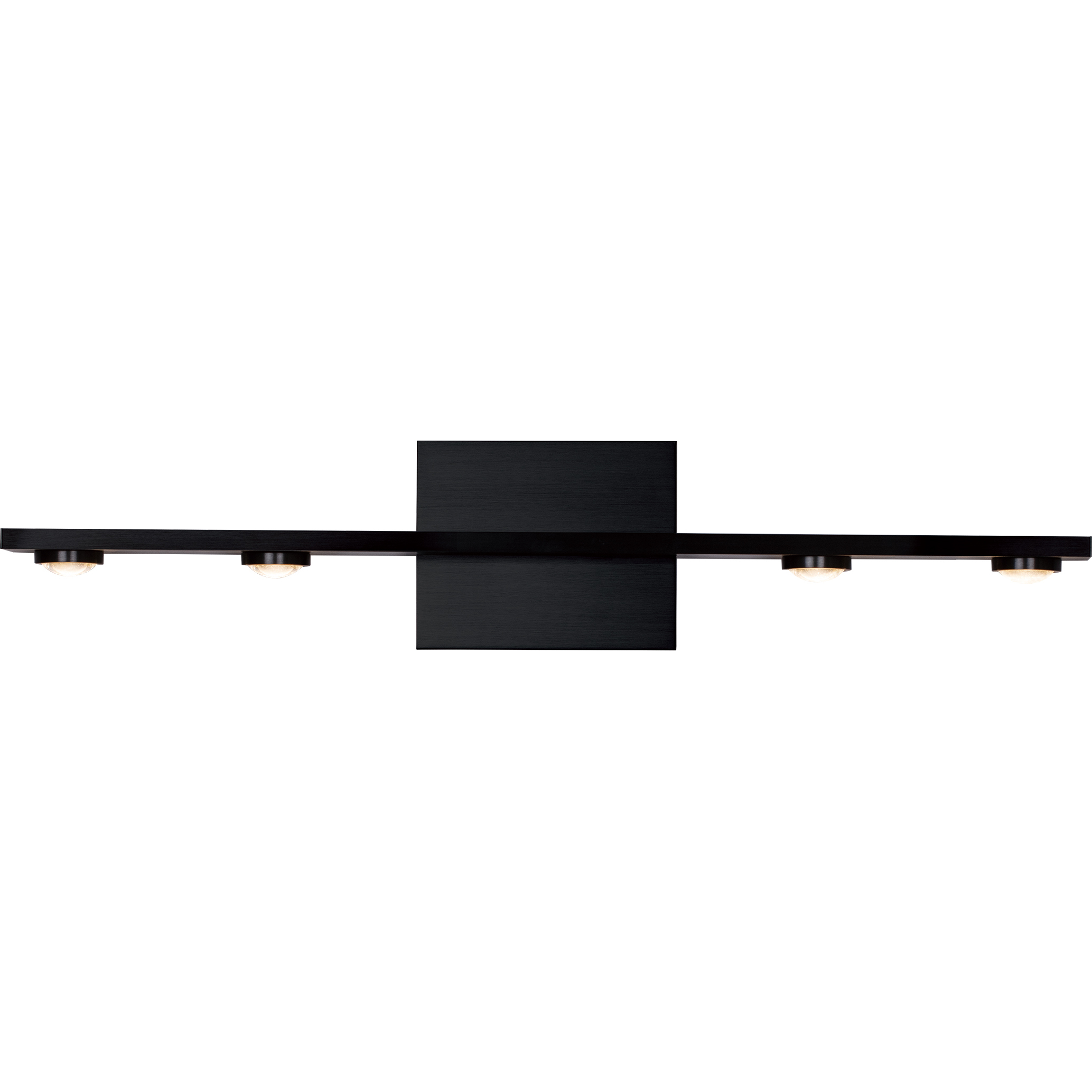 Aurora 4 Light Satin Brushed Black Wall Sconce Wall Light