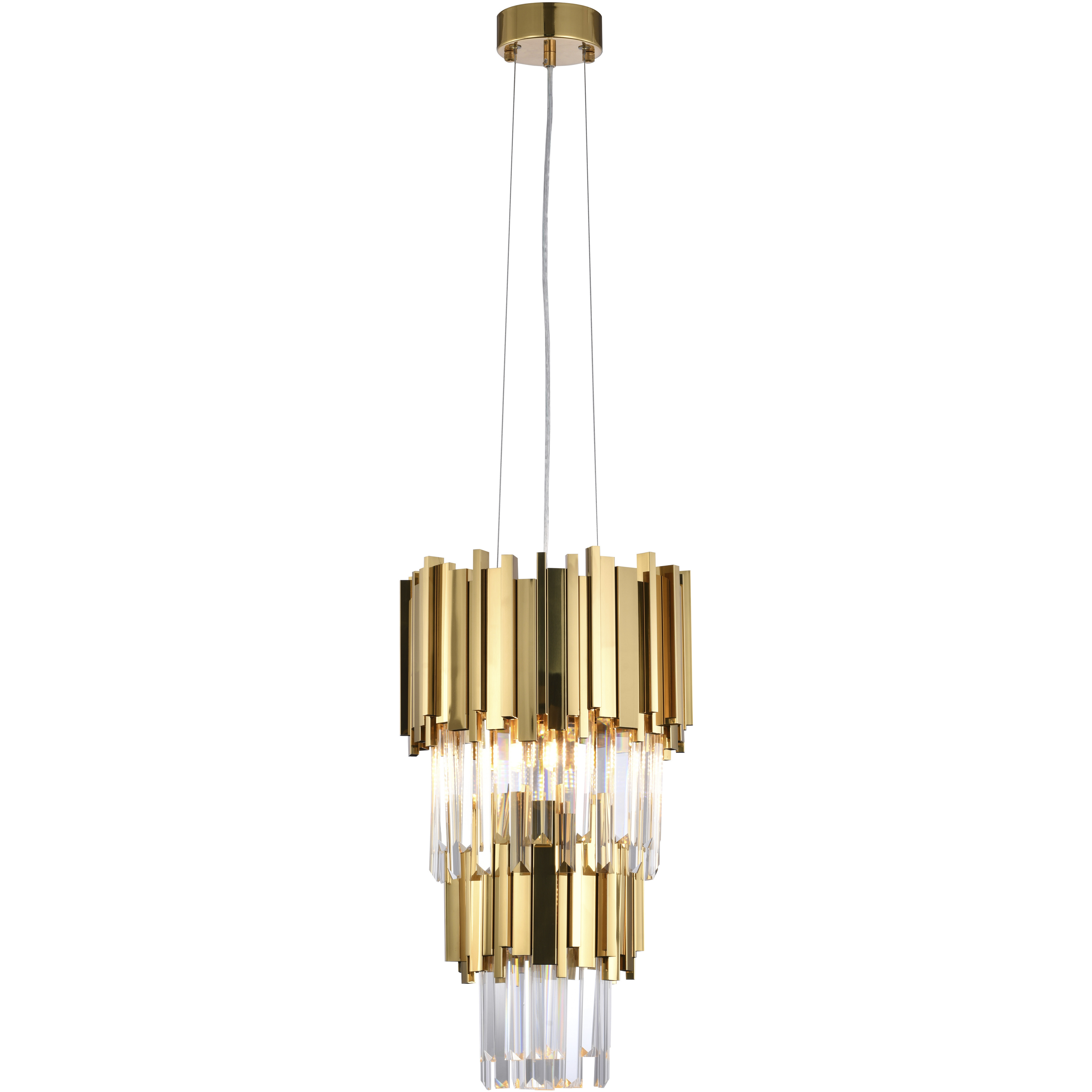 Canada 4 Light 11.8 inch Gold Pendant Ceiling Light