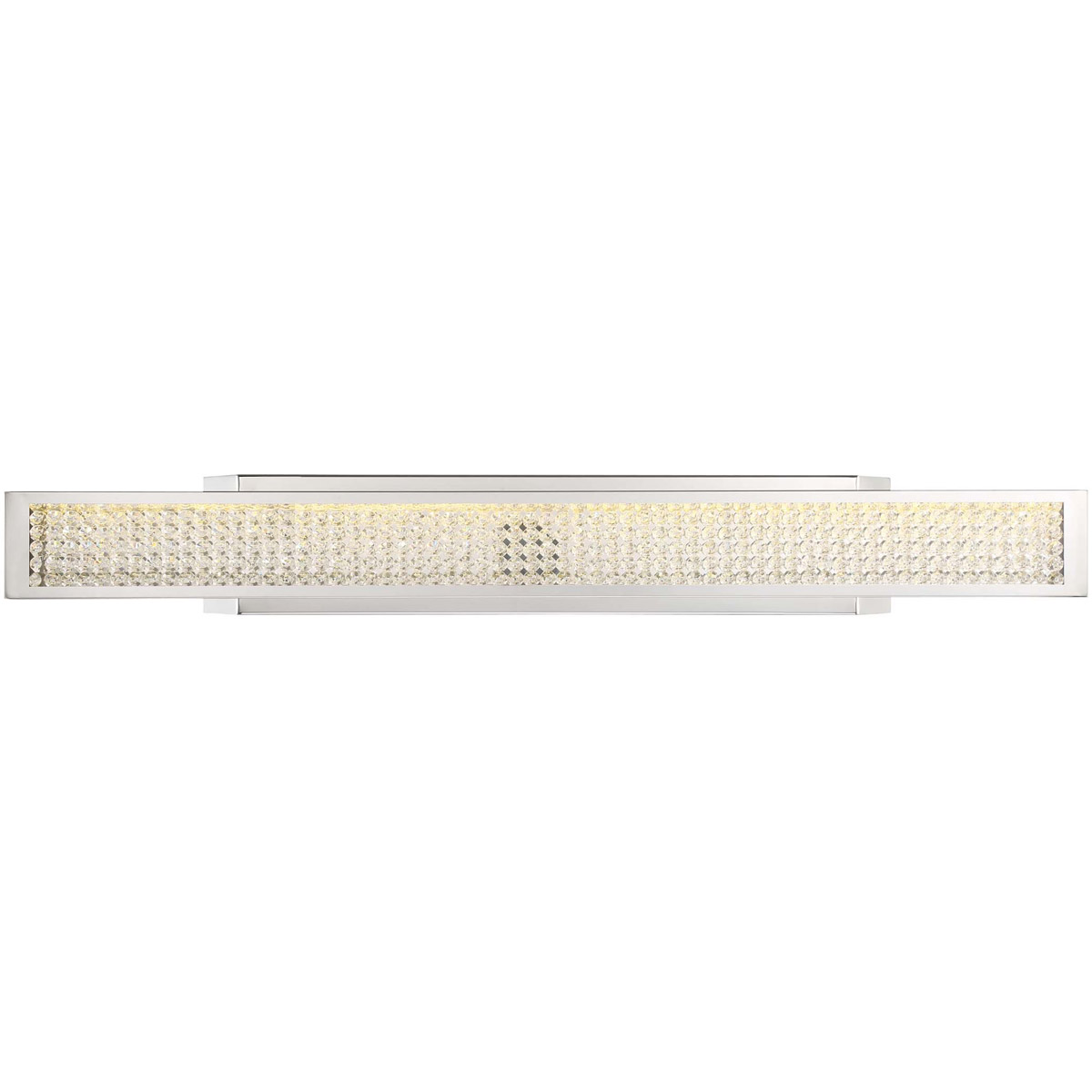 Polar LED 36 inch Chrome with Crushed Crystal Wall Sconce Wall Light