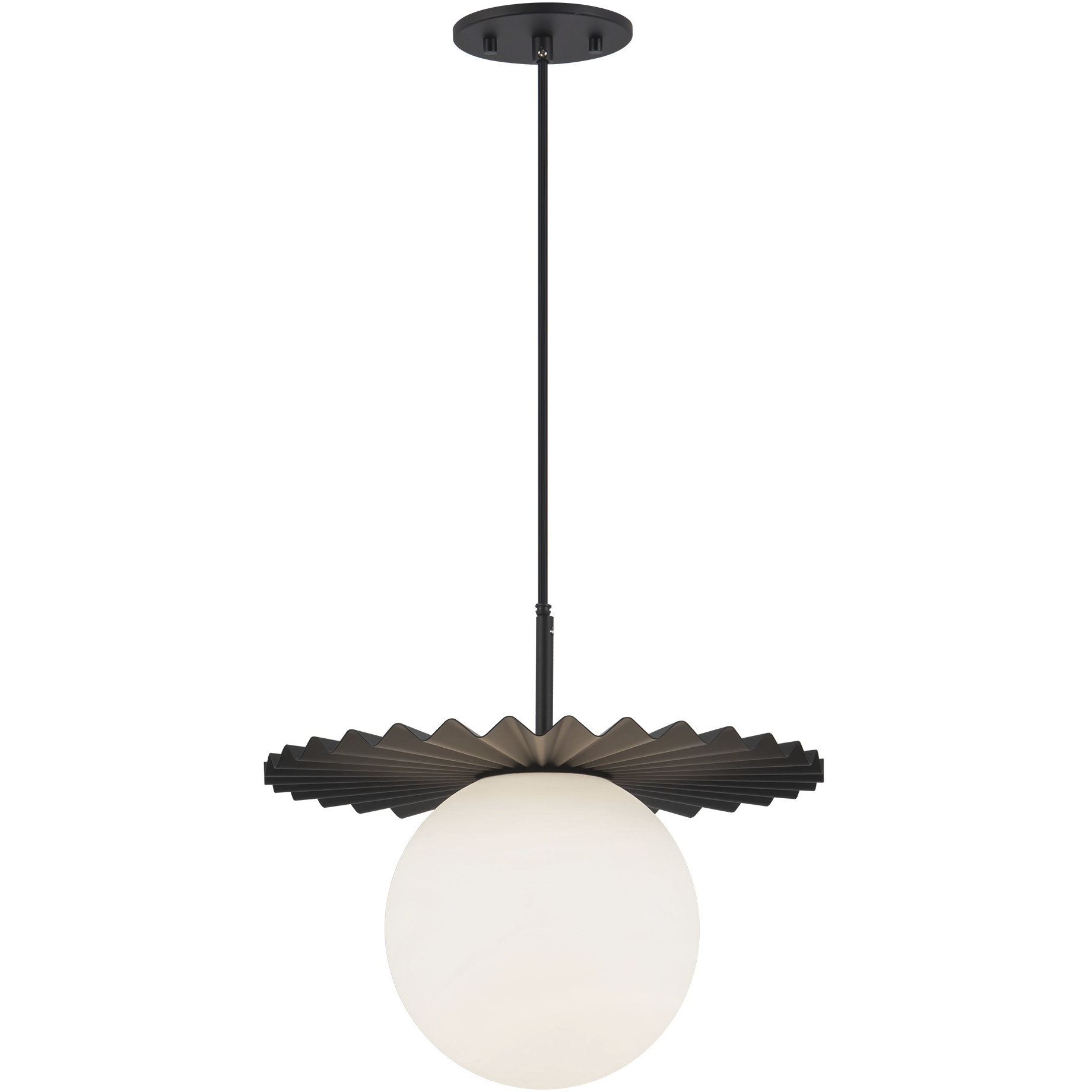 Alora Mood Plume 1 Light 13.88 inch Matte Black Pendant Ceiling Light