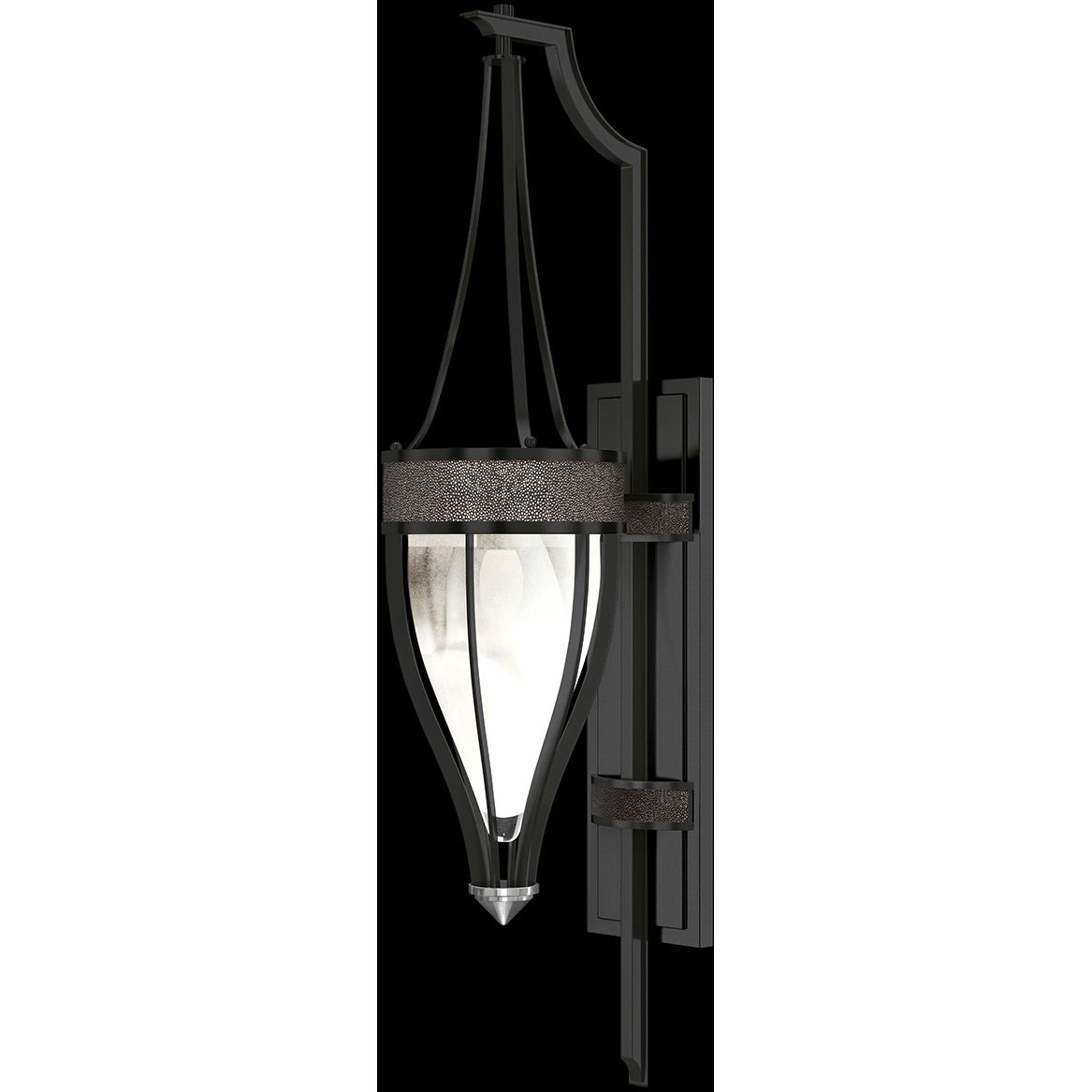 Mirage 1 Light 7.5 inch Black Sconce Wall Light