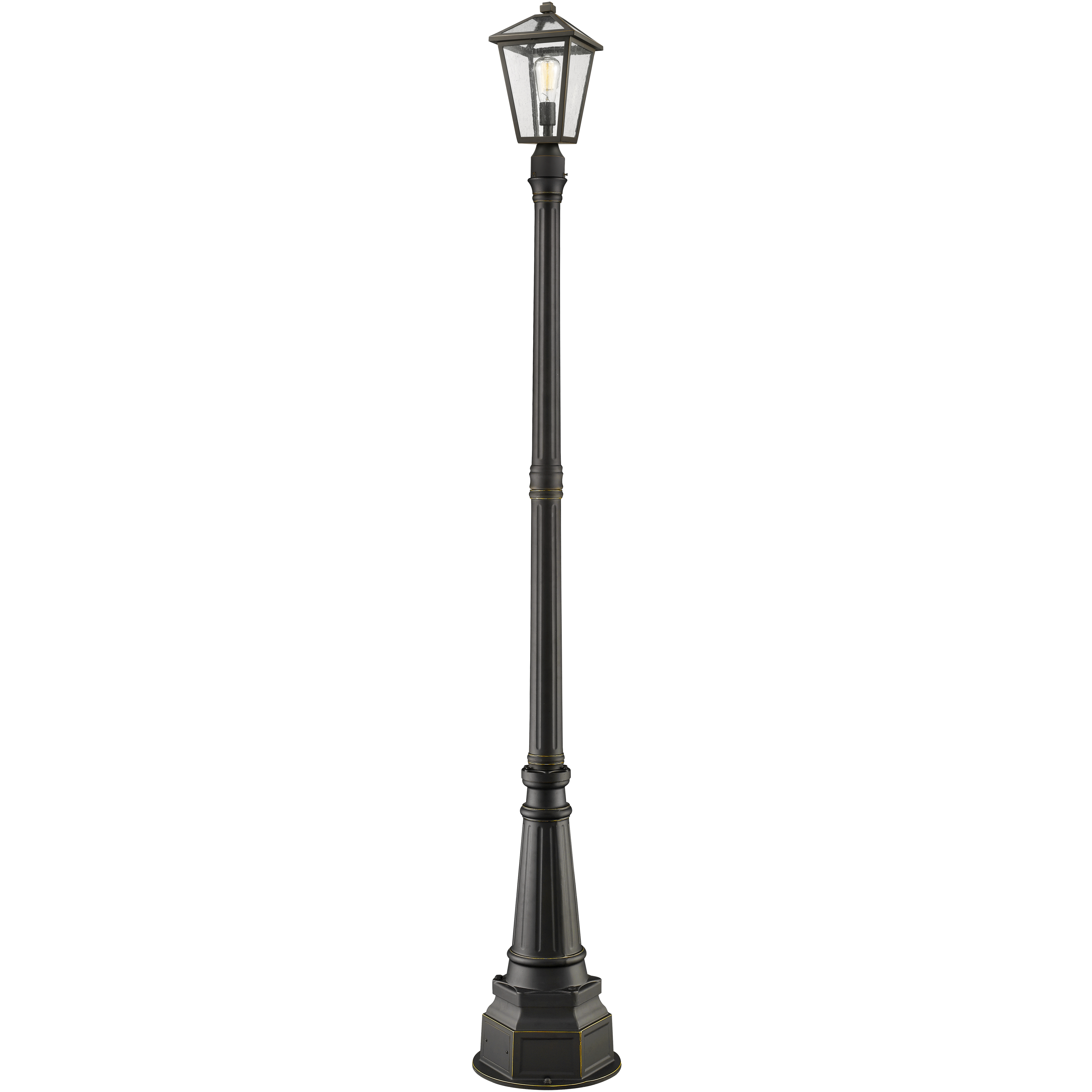 Talbot 1 Light 96.75 inch Oil Rubbed Bronze Outdoor Post Mounted Fixture