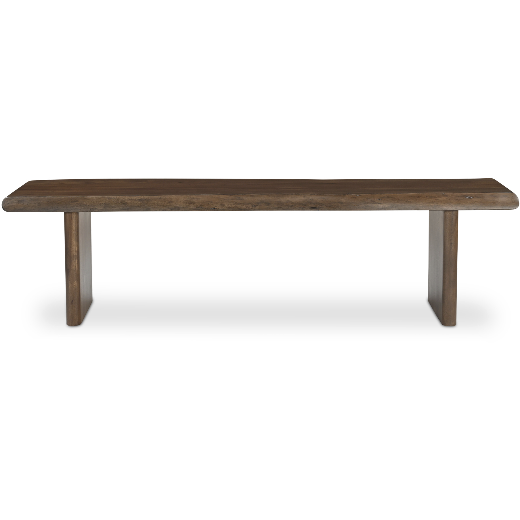 Lila Brown Dining Bench, Small