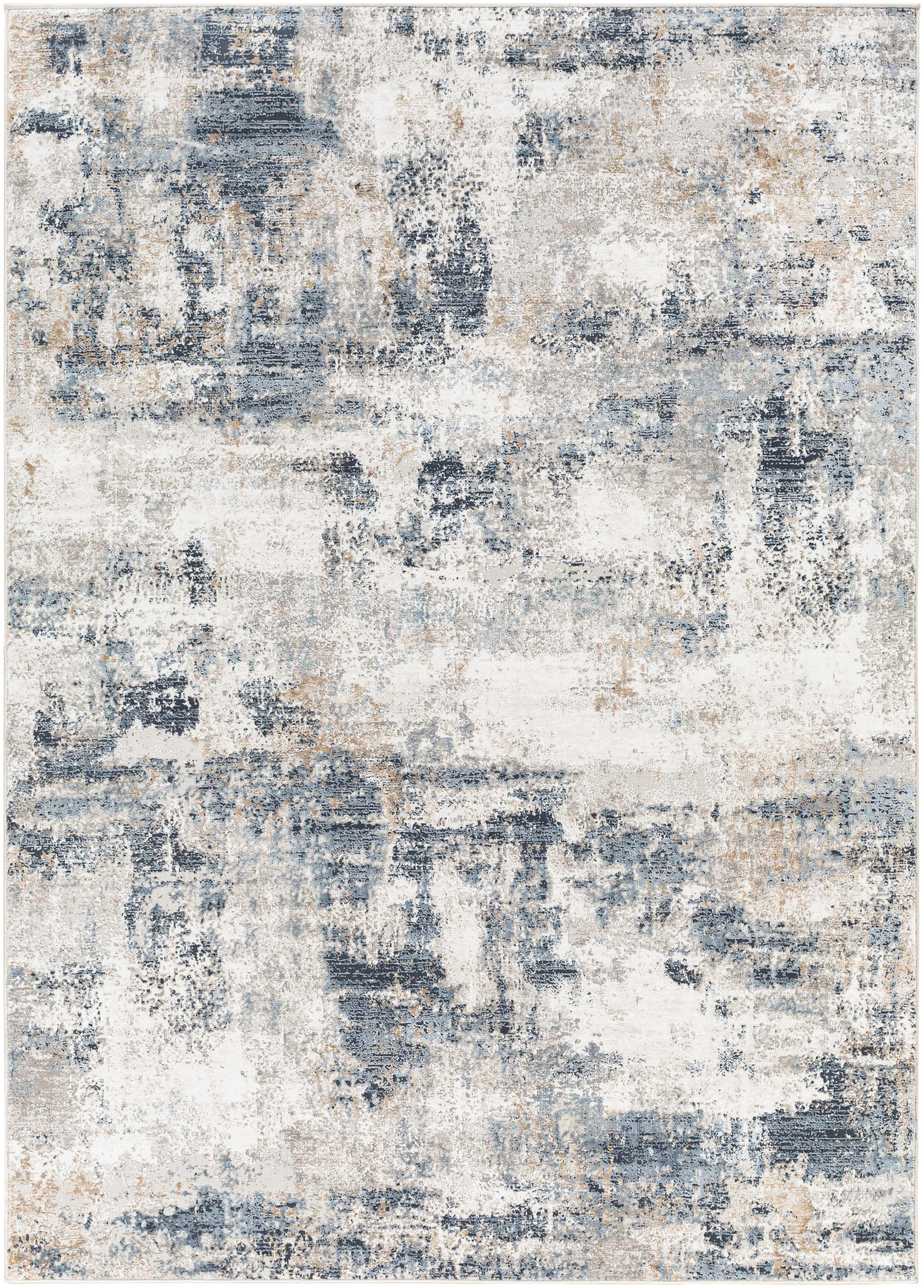 Allegro 84 X 63 inch Light Grey Rug, Rectangle