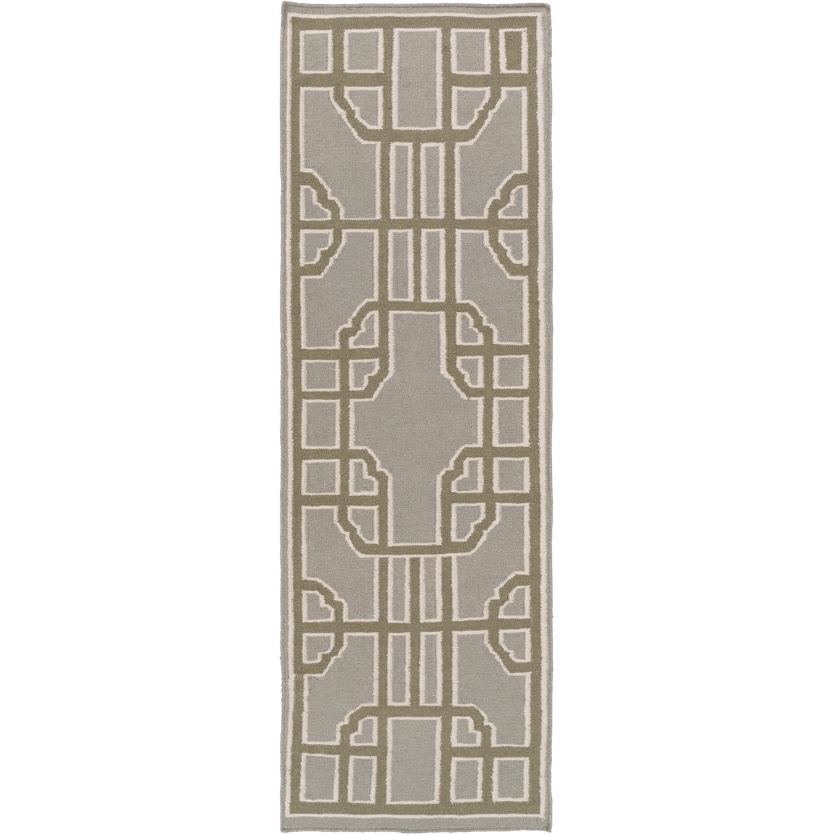 Alameda 36 X 24 inch Charcoal, Dark Brown, Ivory Rug