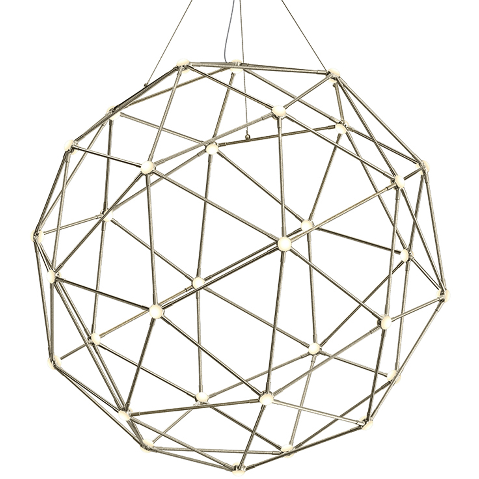 Constellation LED 45 inch Satin Nickel Chandelier Ceiling Light in Standard Suspension