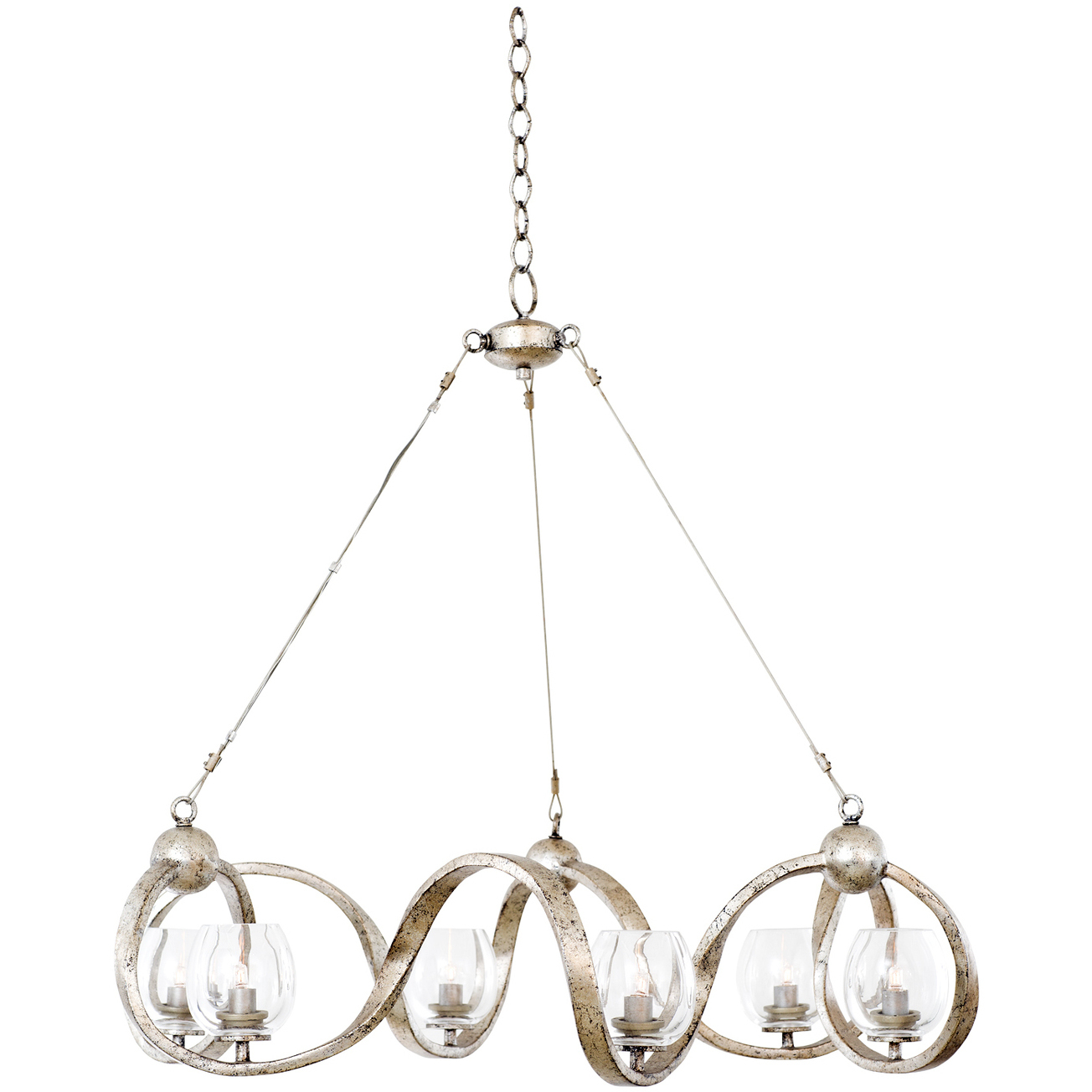 Madison LED 36 inch Platinum Chandelier Ceiling Light