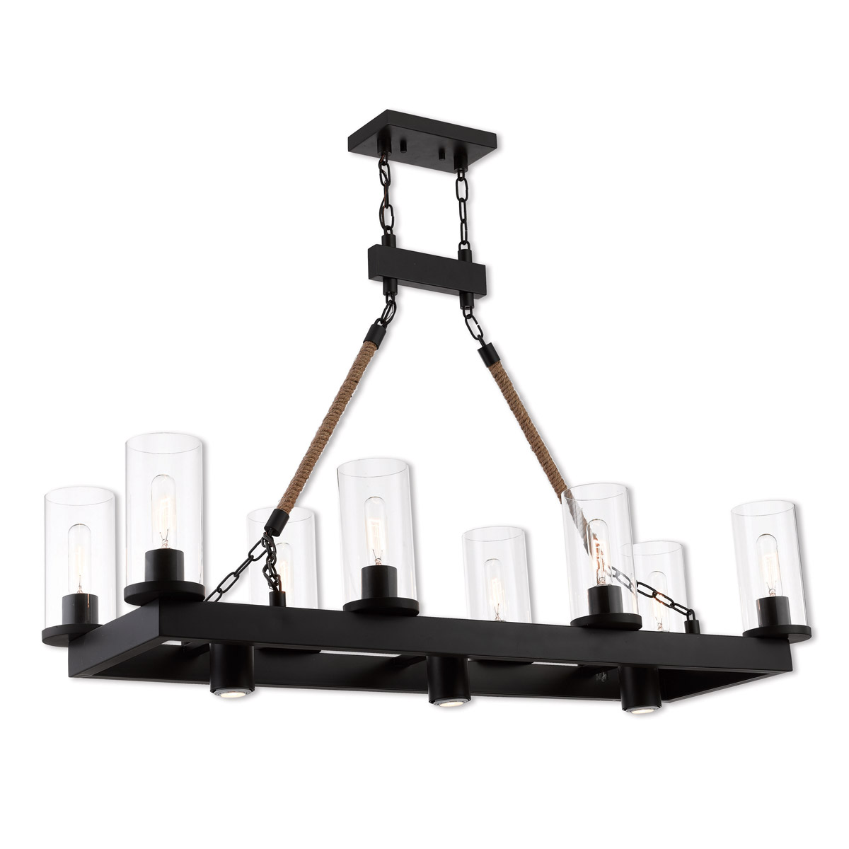 Metuchen 11 Light 44 inch Bronze Linear Chandelier Ceiling Light