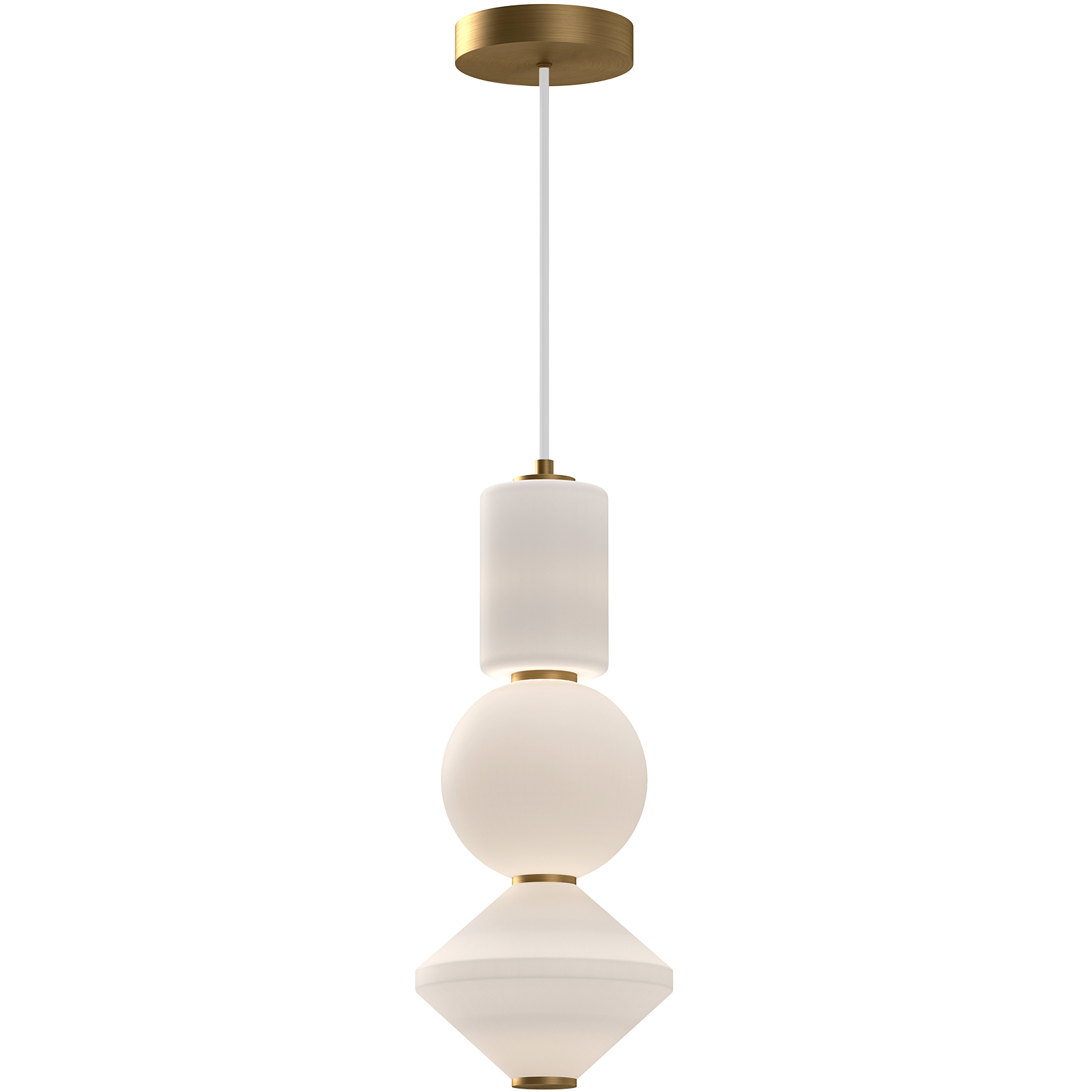 Alora Mood Bijou LED 7.88 inch Aged Gold Pendant Ceiling Light