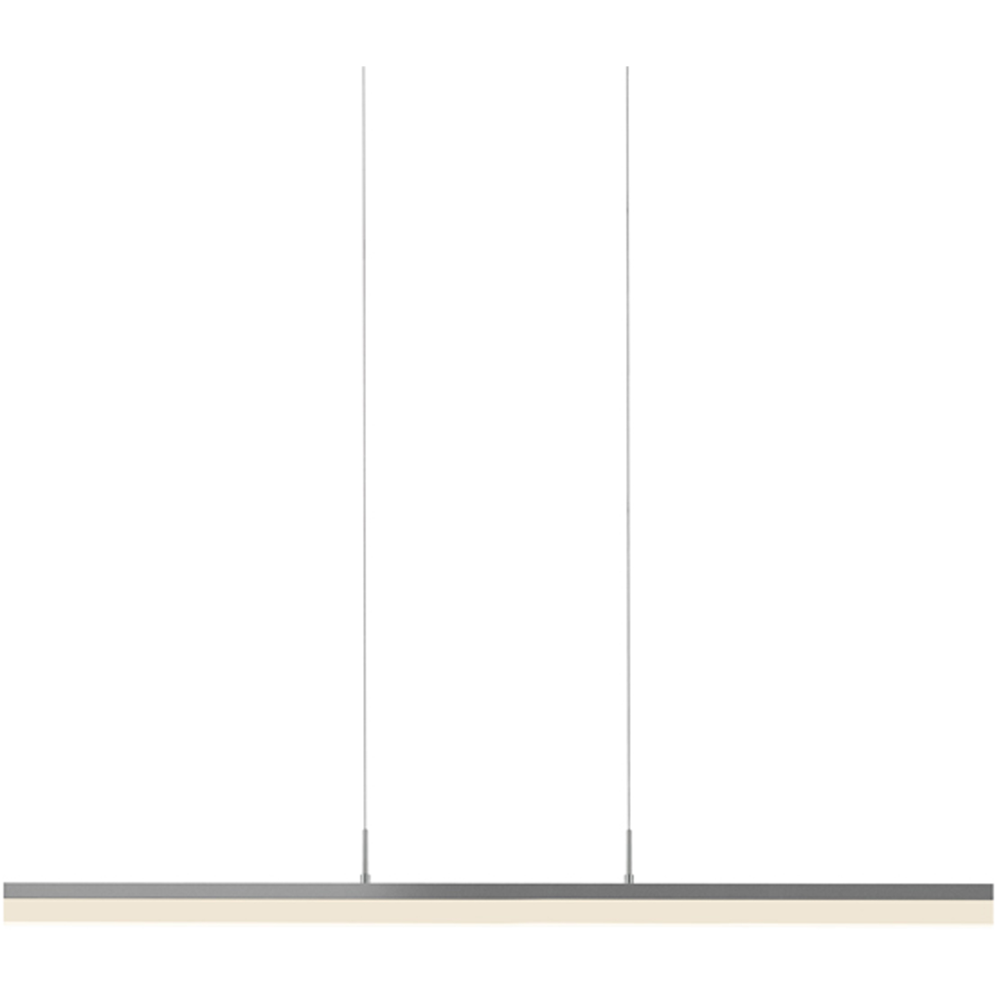 Stiletto LED 44.25 inch Bright Satin Aluminum Pendant Ceiling Light in Standard Suspension
