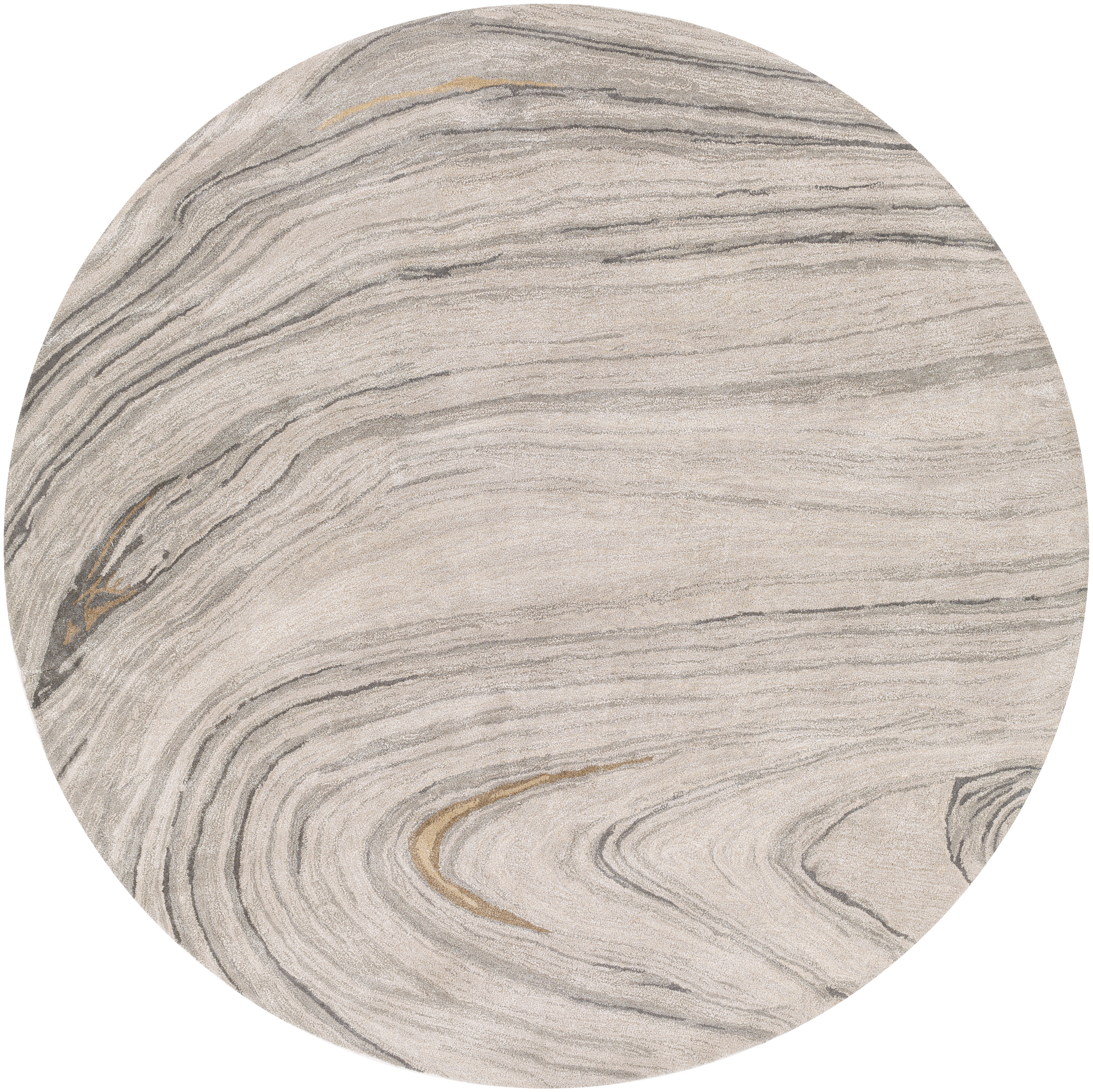 Kavita 72 X 72 inch Medium Gray Rug in 6 Ft Round, Round