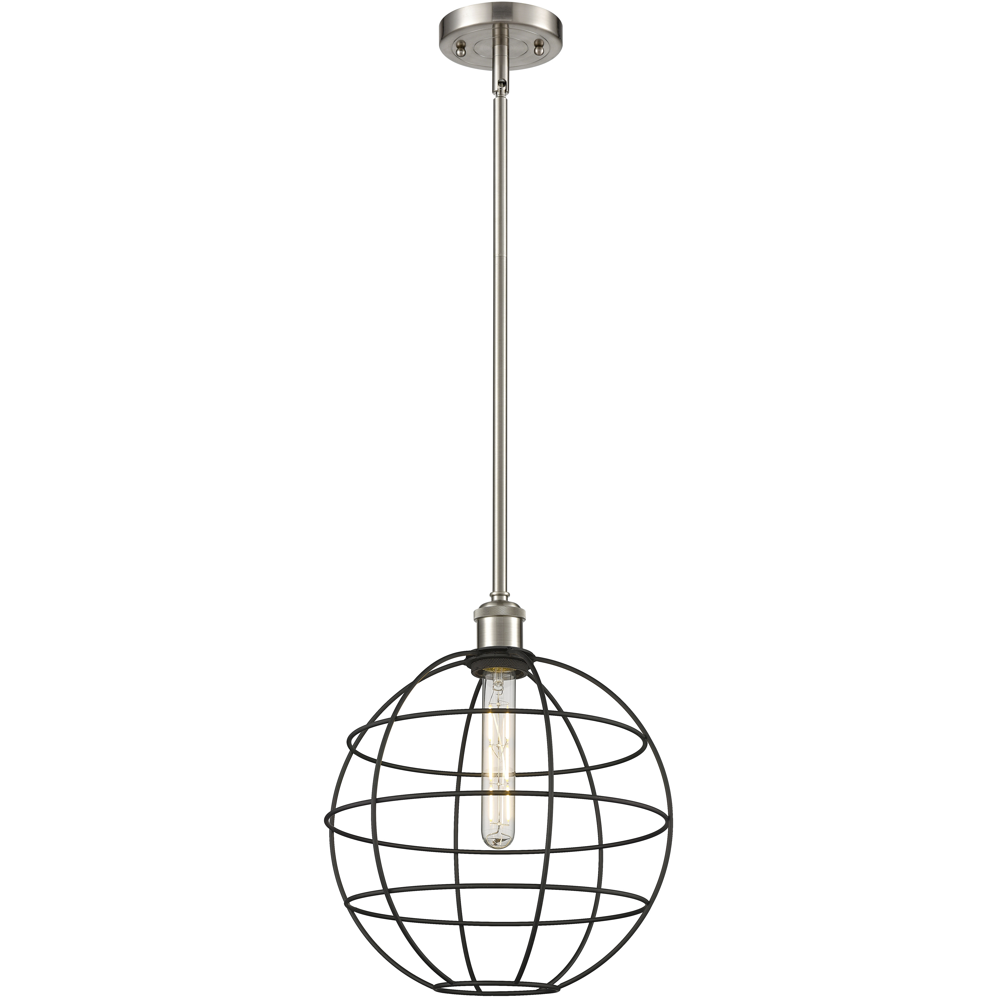 Lake Placid 1 Light 12 inch Satin Nickel Pendant Ceiling Light