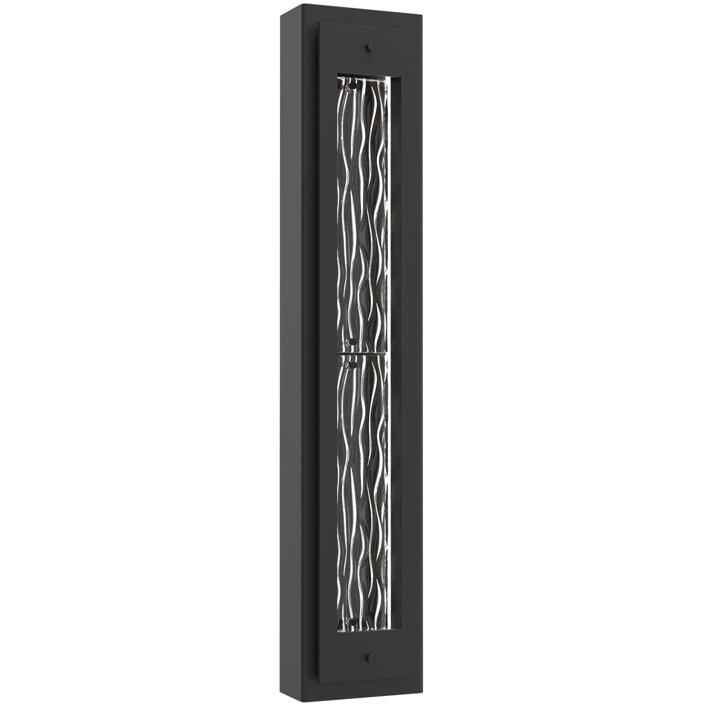 Twilight LED 34.4 inch Textured Black with Tidal Cast Glass Outdoor Sconce, Medium