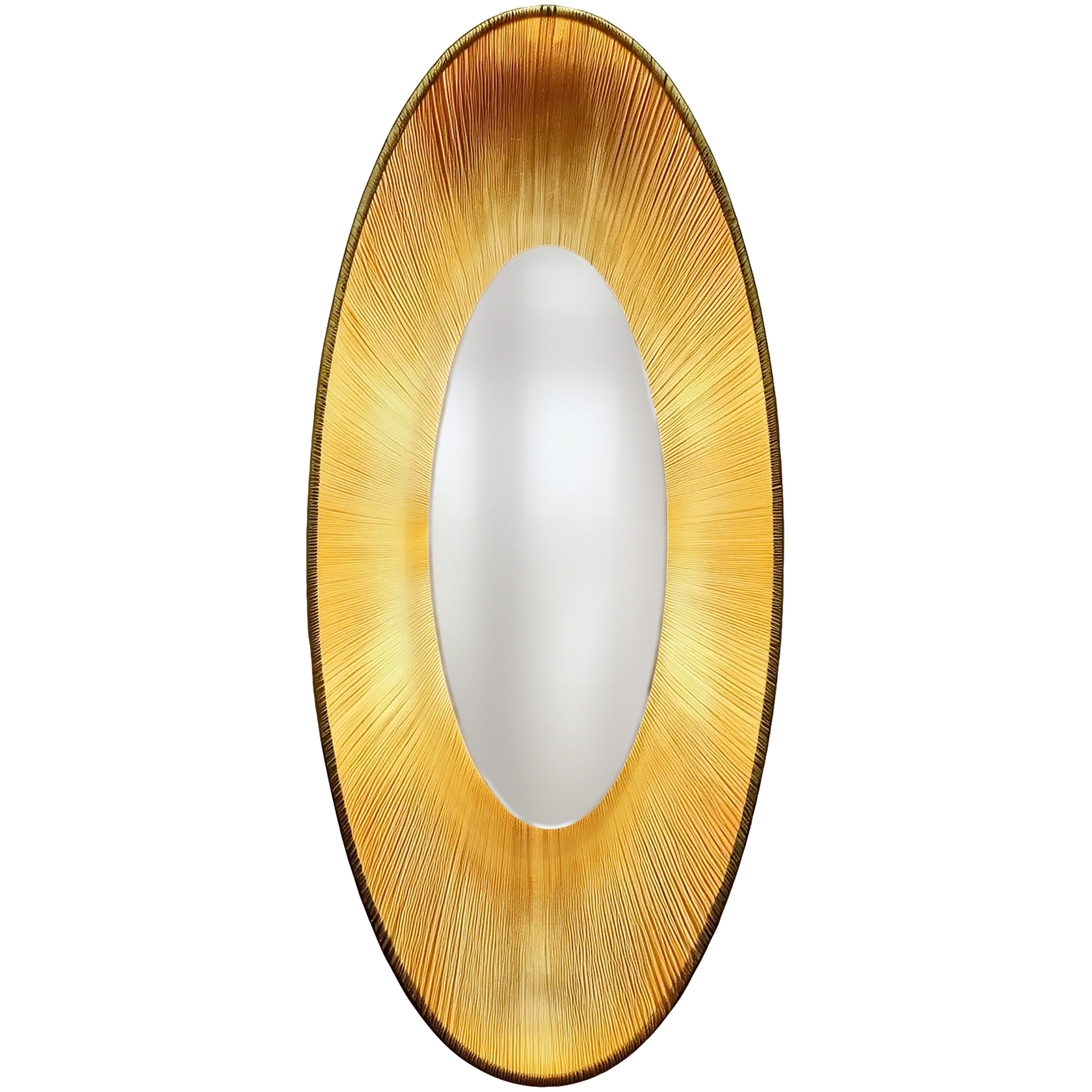 Oval LED 22 inch Painted Antique Brass Outdoor Wall Sconce