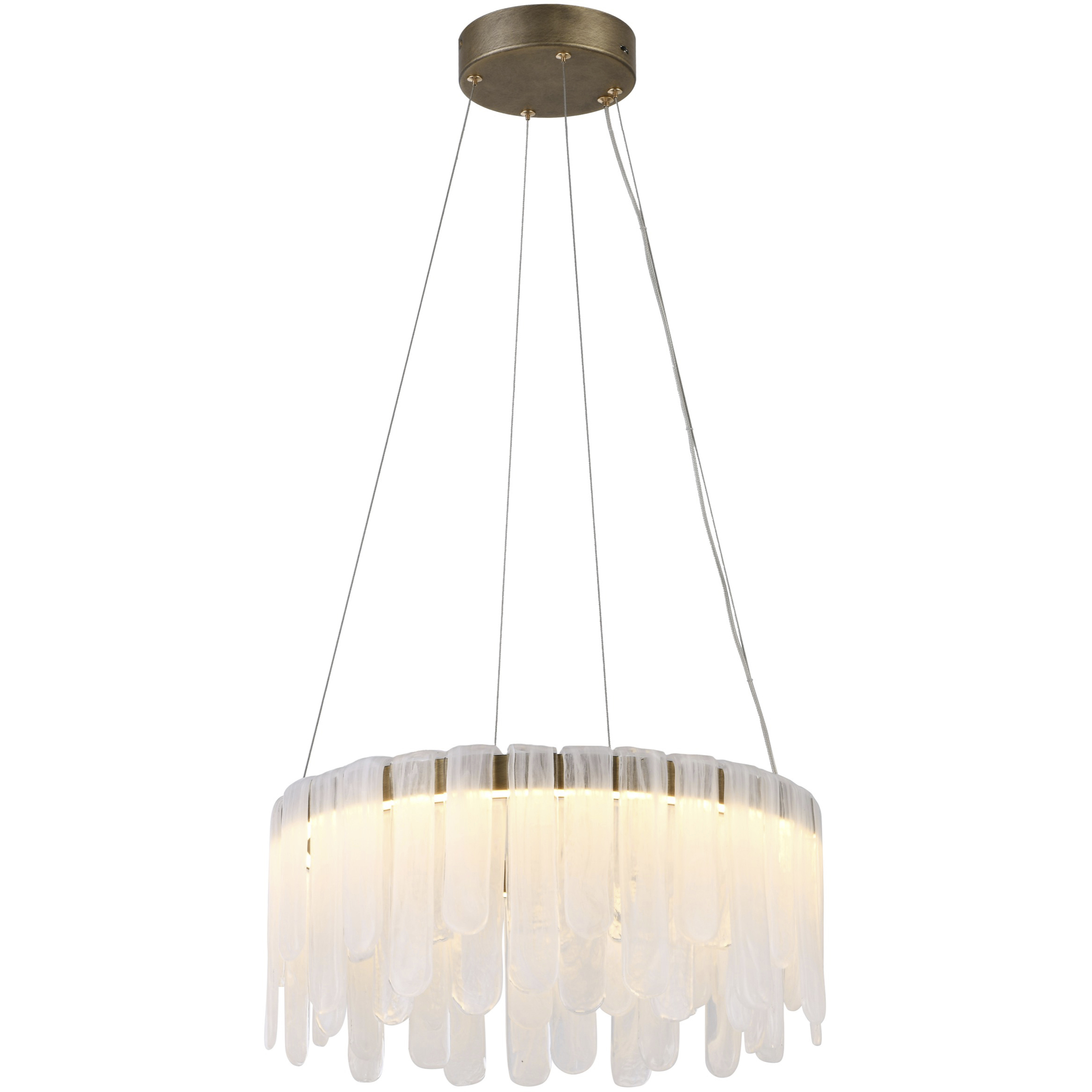 Roselle LED 18.5 inch Legacy Brass Pendant Ceiling Light