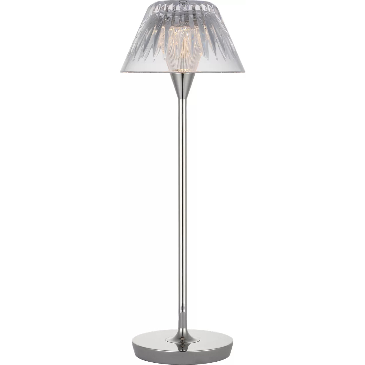 Waterford Blaze 16.25 inch 1 watt Polished Nickel Rechargeable Table Lamp Portable Light