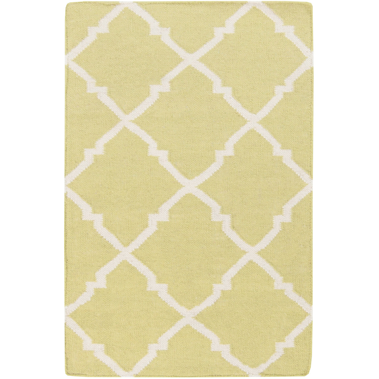 Frontier 36 X 24 inch Lime, Khaki Rug