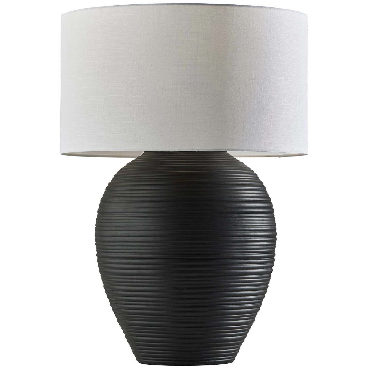 Drew 25 inch 100.00 watt Matte Black Ceramic Table Lamp Portable Light