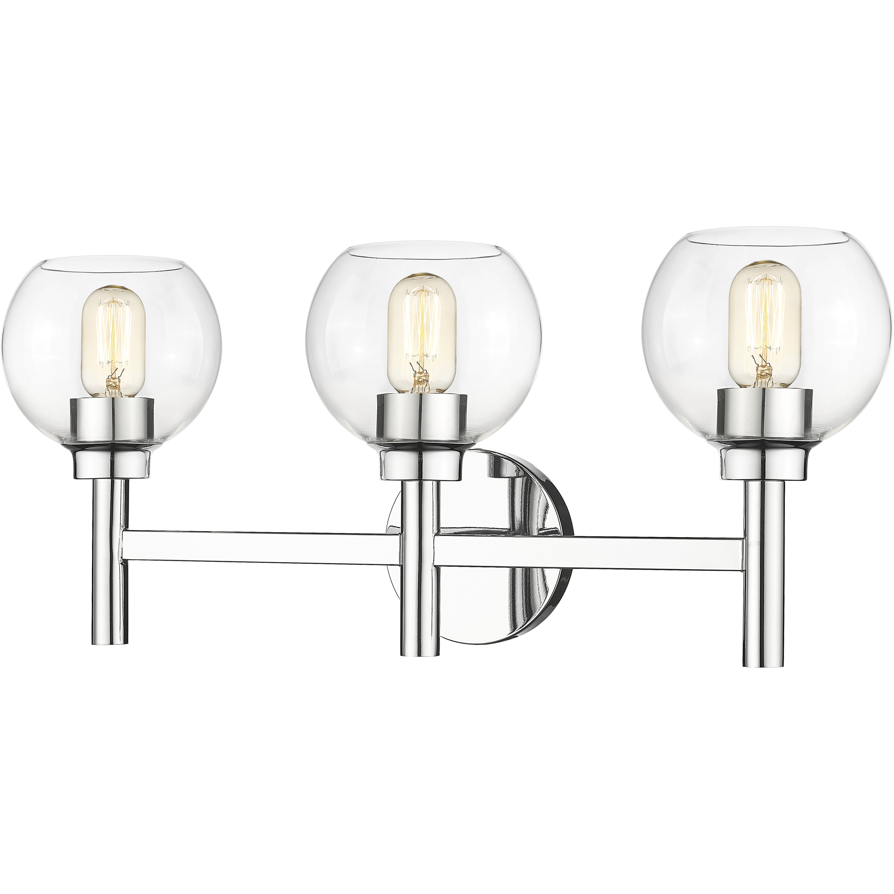 Sutton 3 Light 23.75 inch Chrome Vanity Wall Light