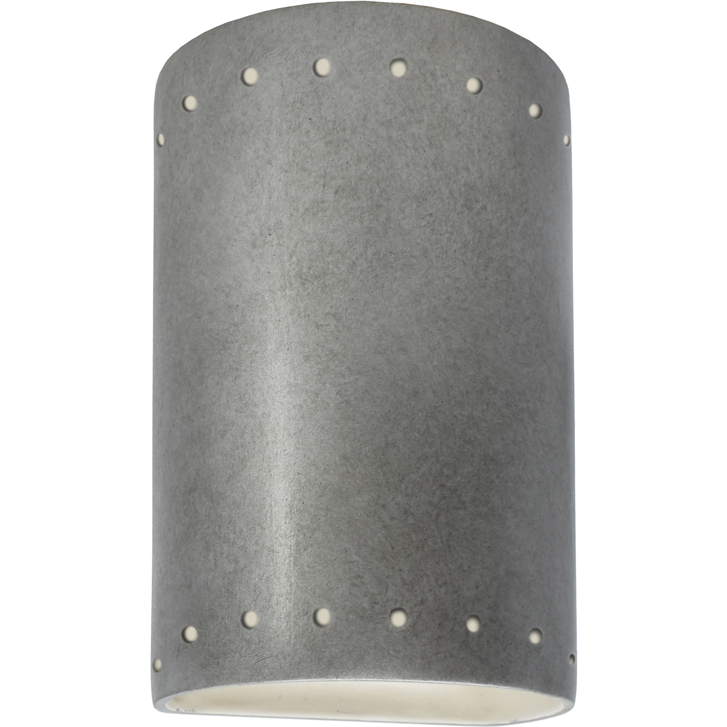 Ambiance Cylinder LED 5.75 inch Antique Silver ADA Wall Sconce Wall Light, Small