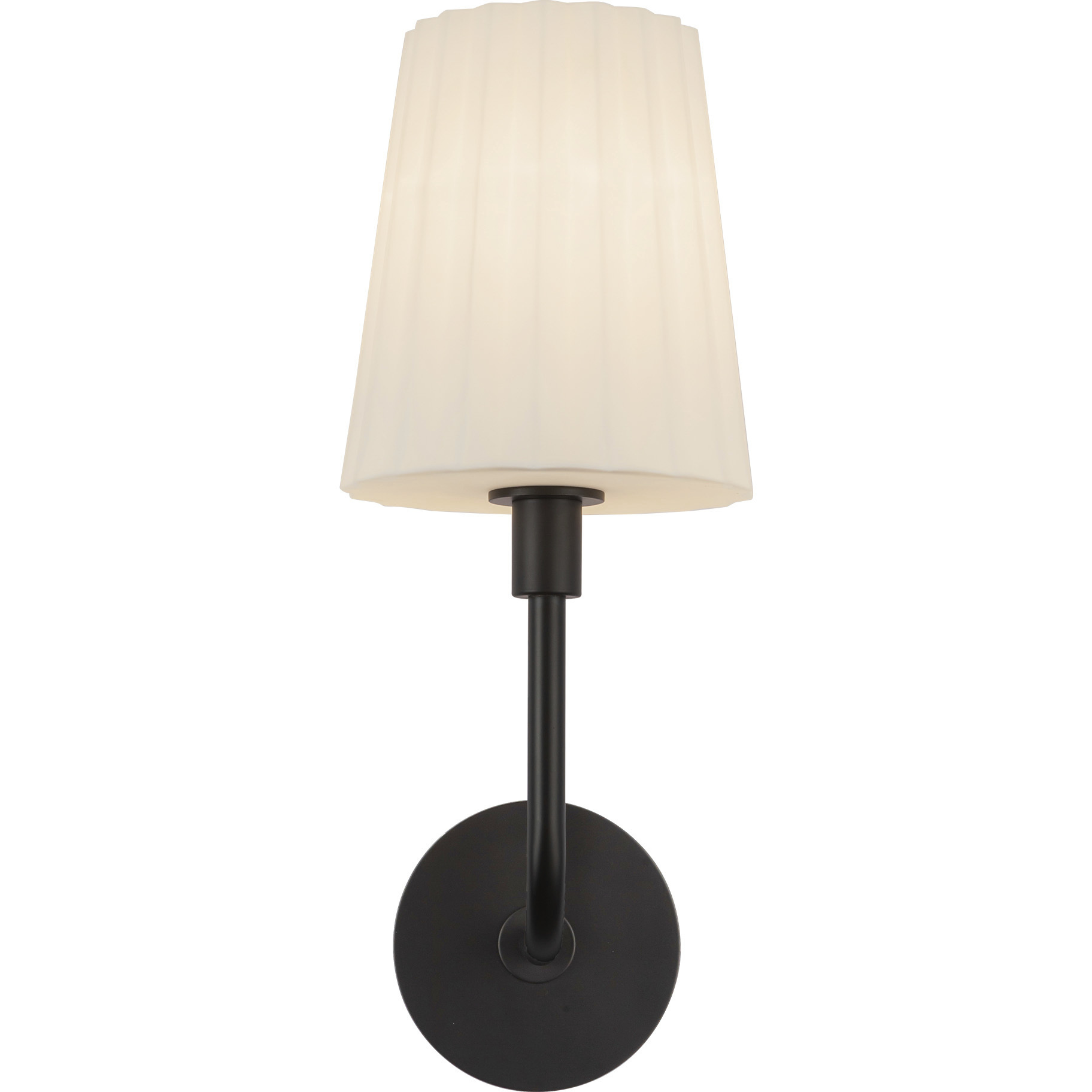 Alora Mood Plisse 1 Light 8 inch Matte Black Wall/Vanity Light Wall Light