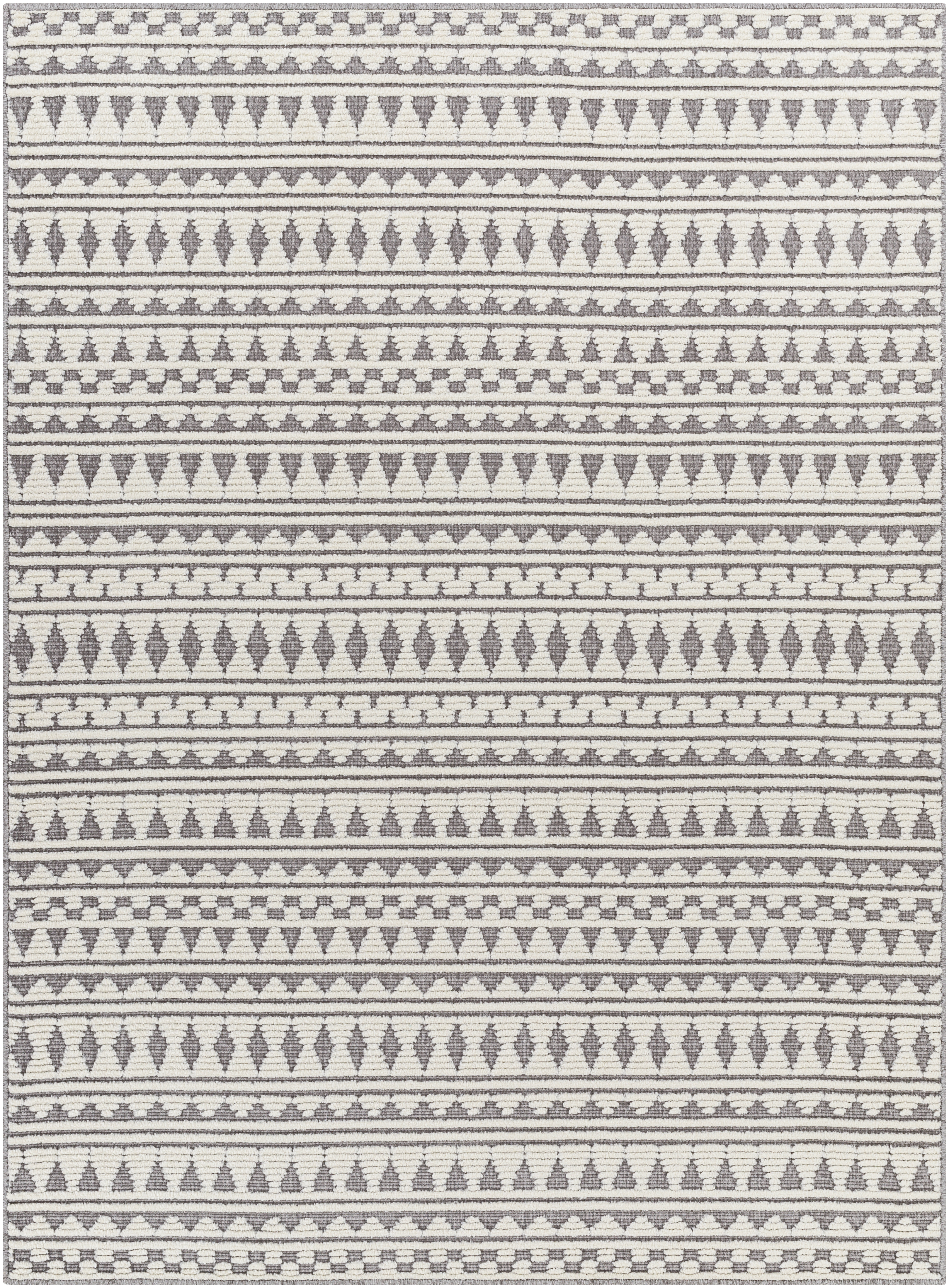Lyna 34 X 24 inch Light Grey Rug, Rectangle