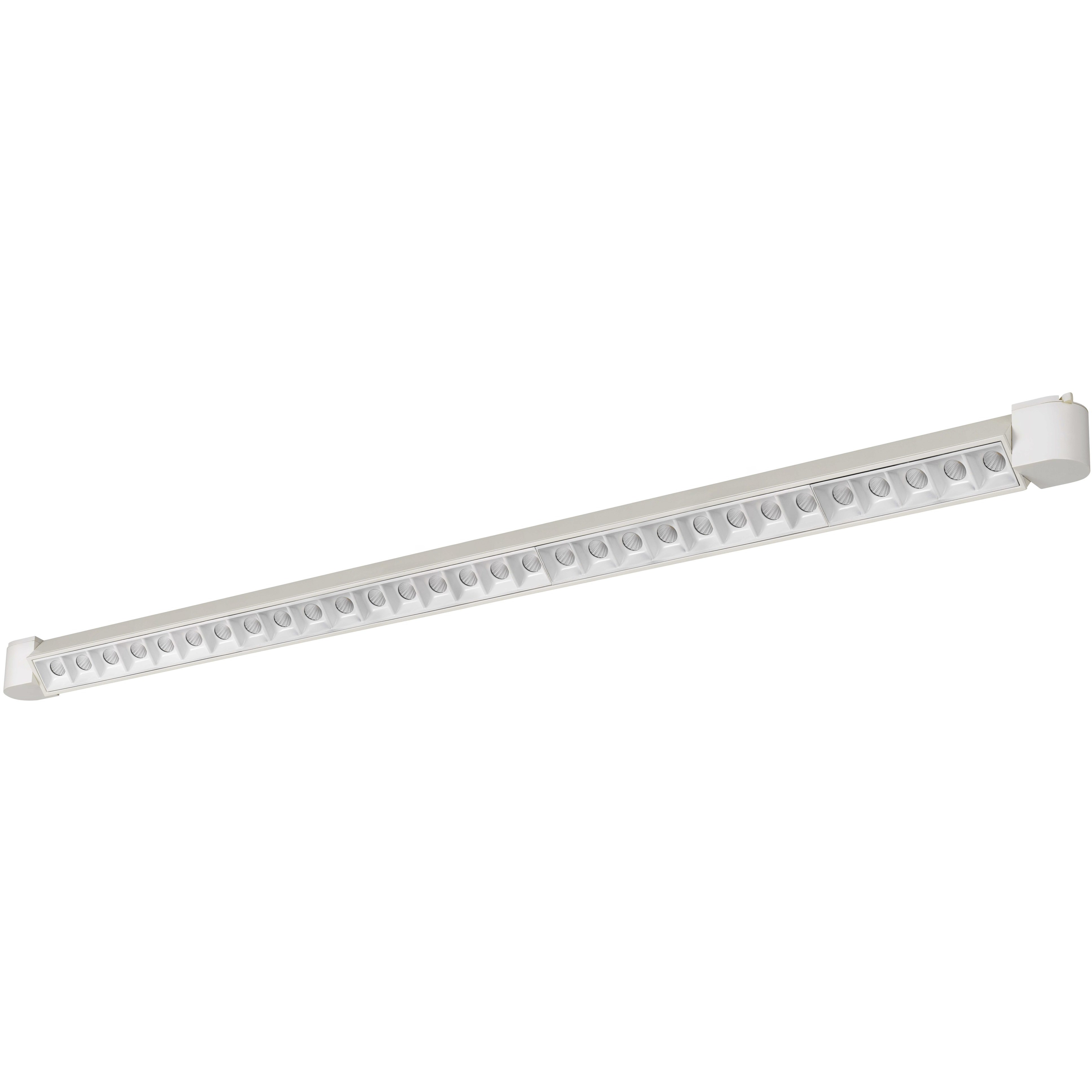 HT Series 1 Light White Wall Wash Track Fixture Ceiling Light, Large