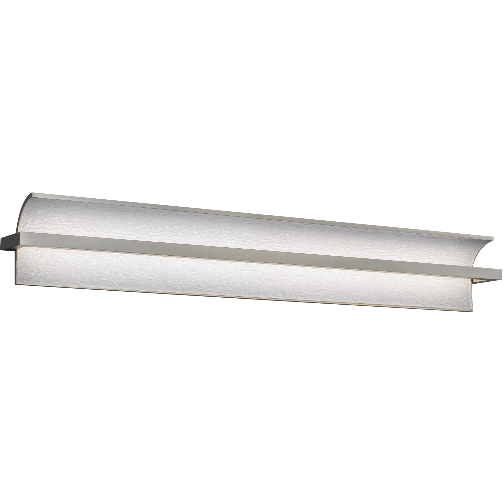 Shard LED 34 inch Brushed Nickel Bath Vanity & Wall Light in 2700K, dweLED