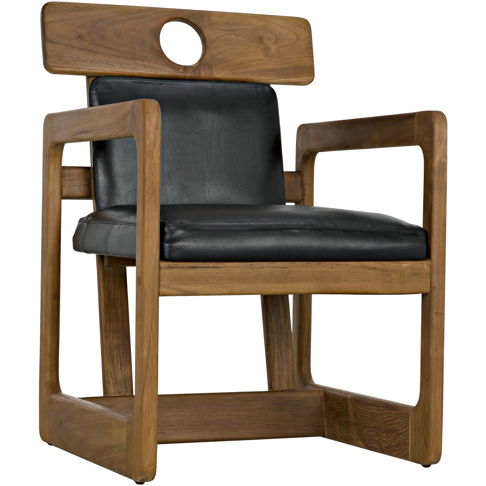 Buraco Clear coat Gloss Arm Chair