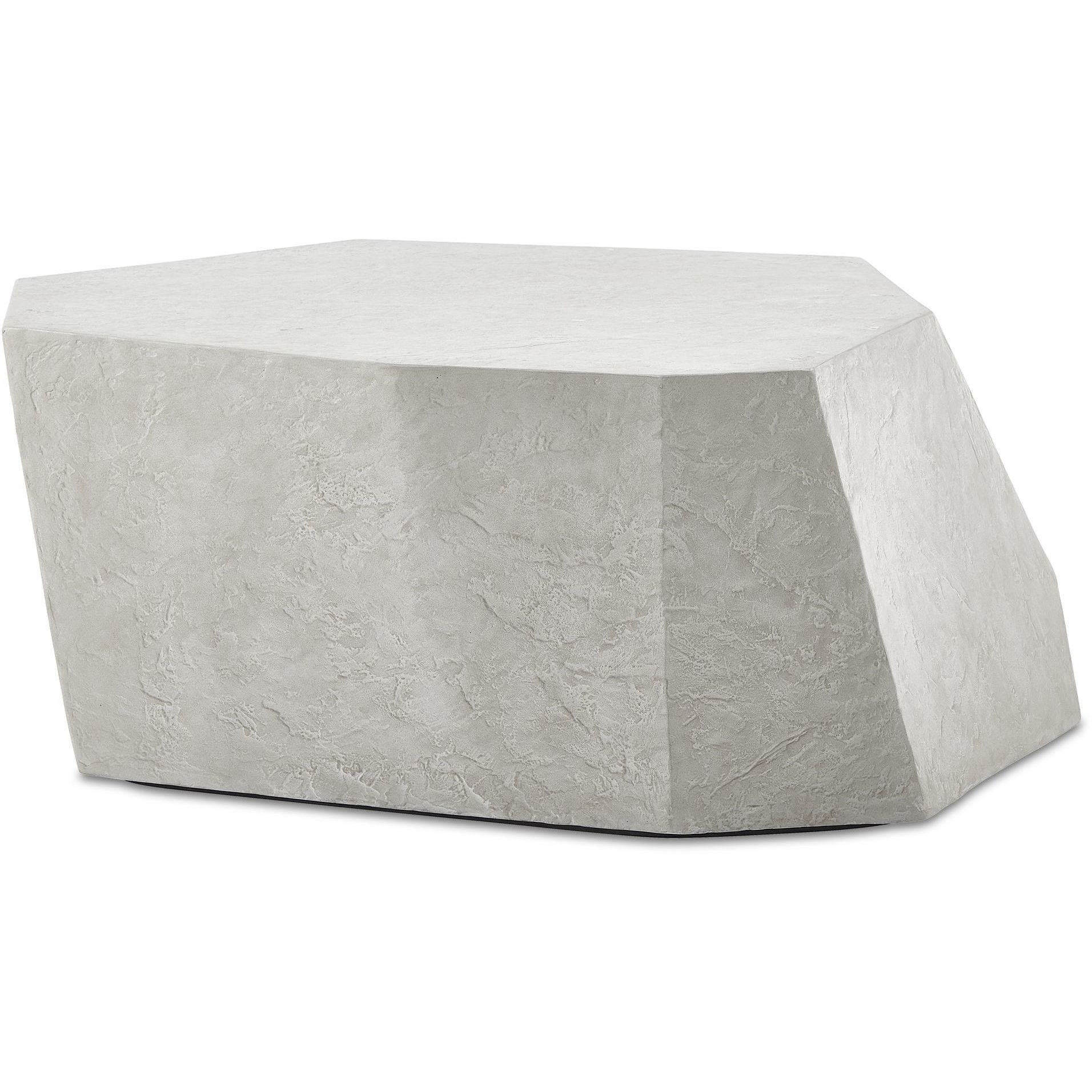 Parra 38 X 15 inch Natural Limestone Outdoor Coffee Table
