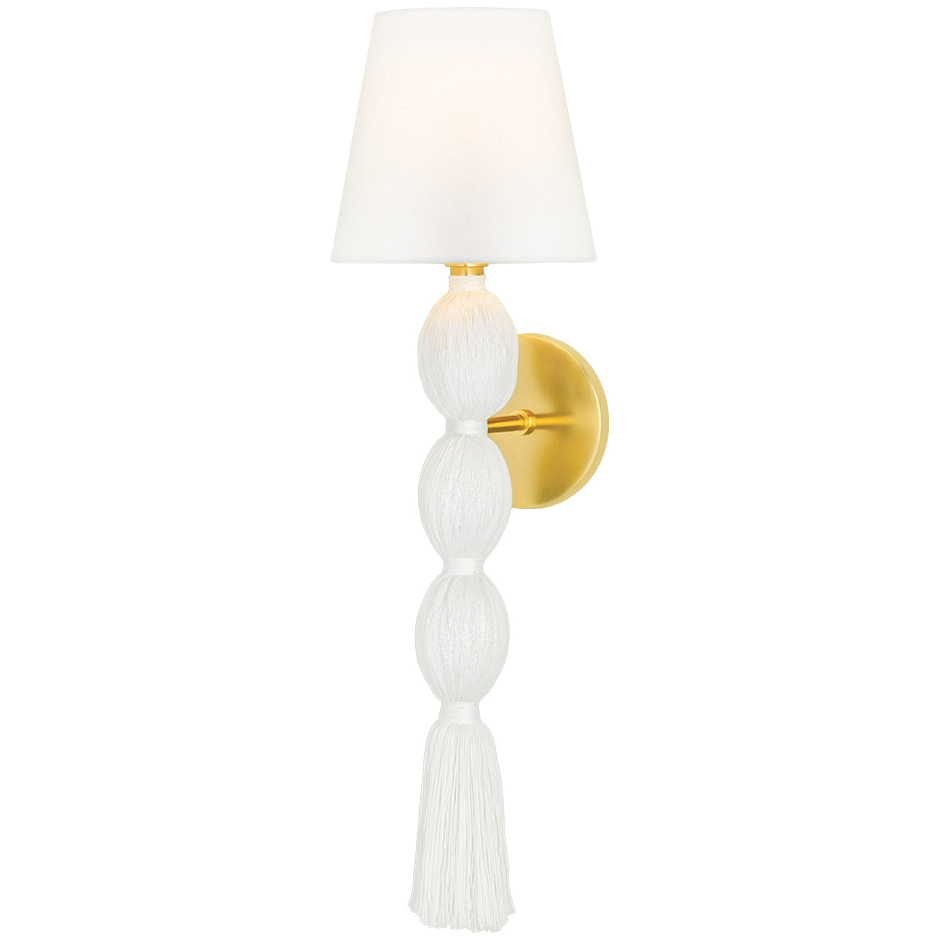 Indra 1 Light 7 inch Aged Brass Wall Sconce Wall Light