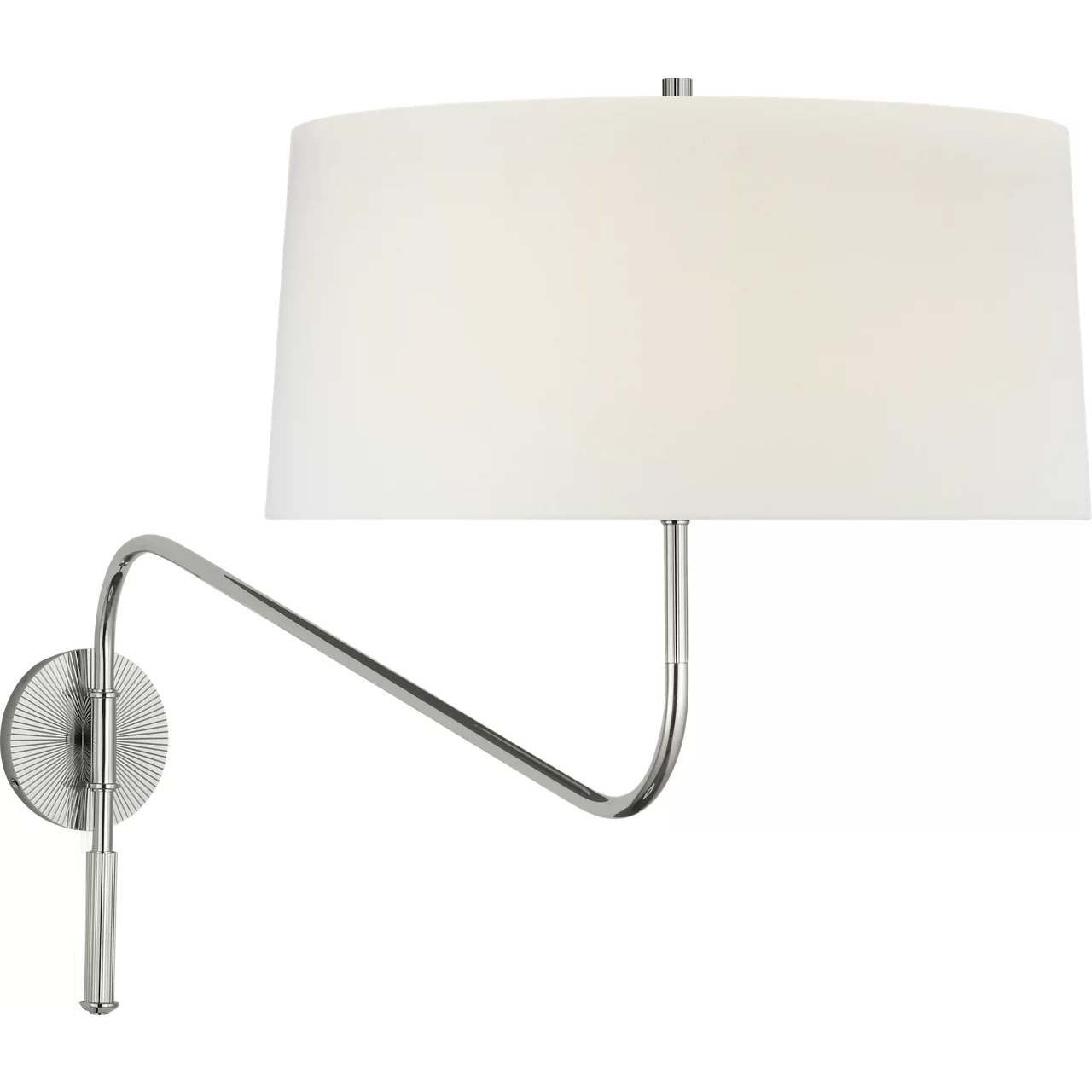 Thomas O'Brien Canto 17 inch 15 watt Polished Nickel Swinging Wall Light, Grande