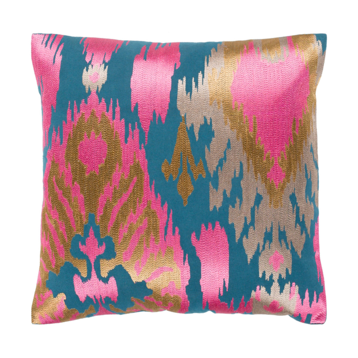 Ara 22 X 22 inch Bright Pink Pillow Kit, Square