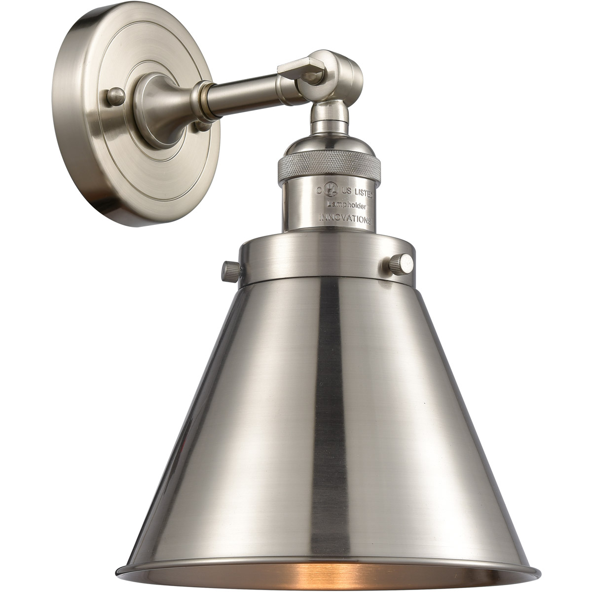 Franklin Restoration Appalachian LED 8 inch Brushed Satin Nickel Sconce Wall Light, Franklin Restoration