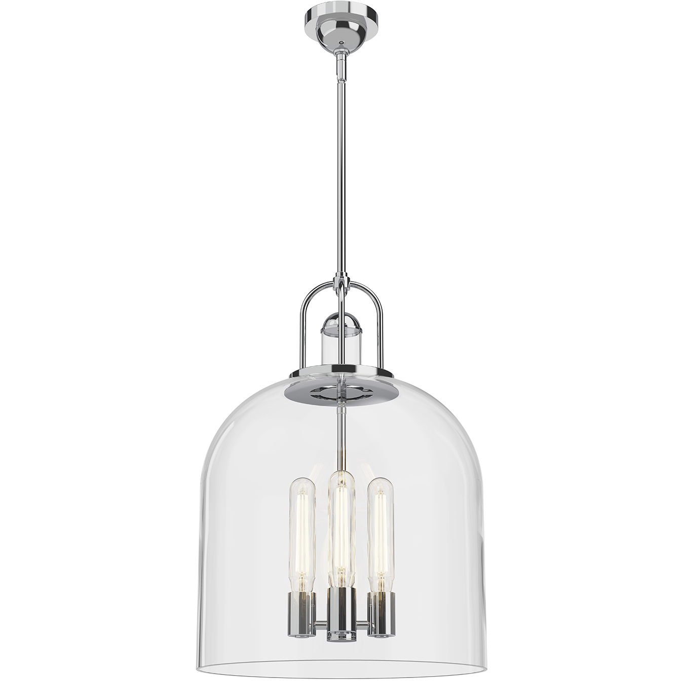 Alora Mood Lancaster 4 Light 16 inch Chrome Pendant Ceiling Light