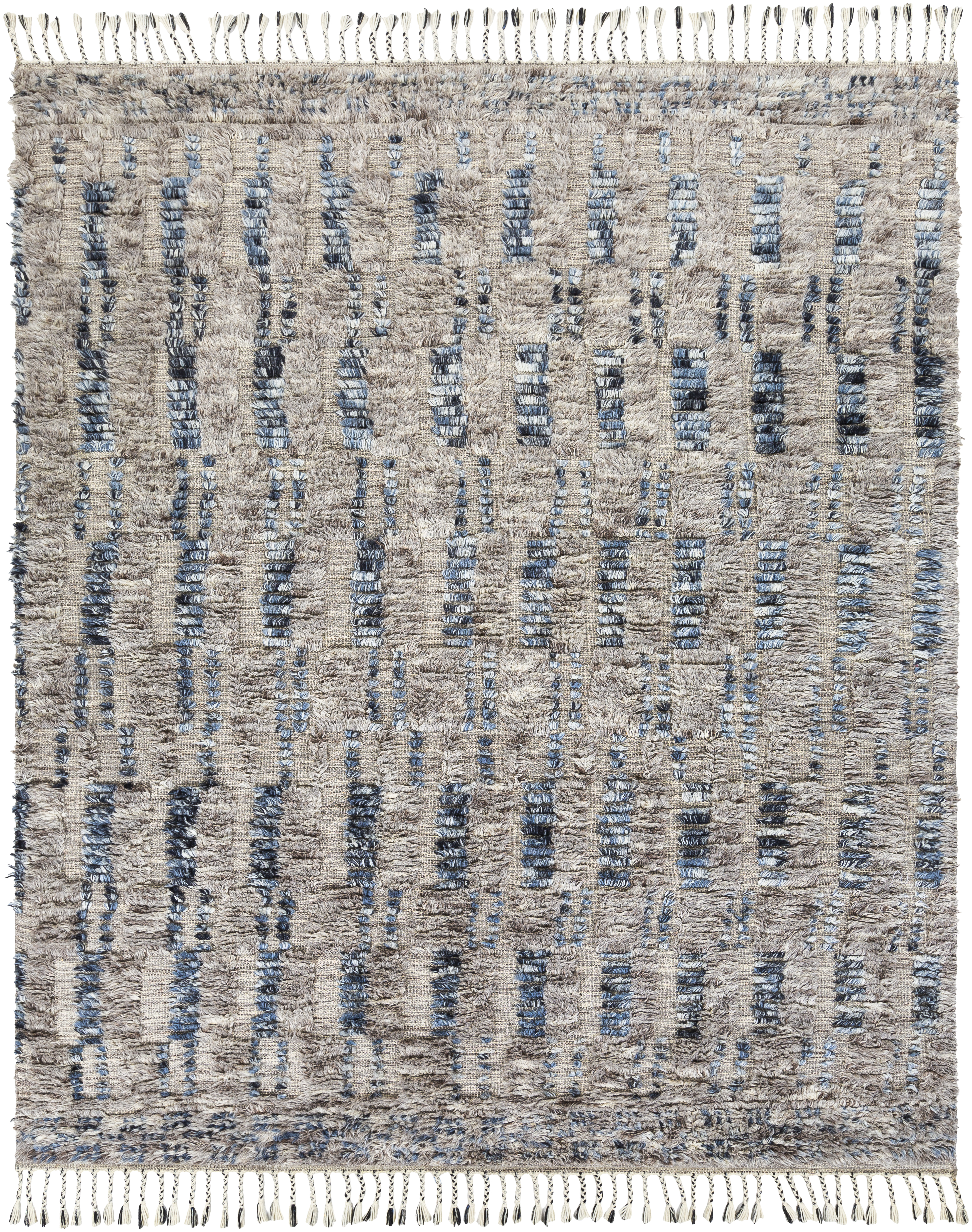 Sahara 120 X 96 inch Gray Rug in 8 x 10, Rectangle