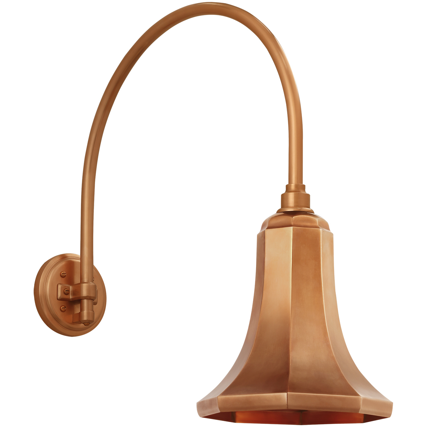 Thomas O'Brien Academy Barn Light LED 23.25 inch Soft Copper Arched Mack Barn Light in 9.25" Soft Copper Savannah Shade