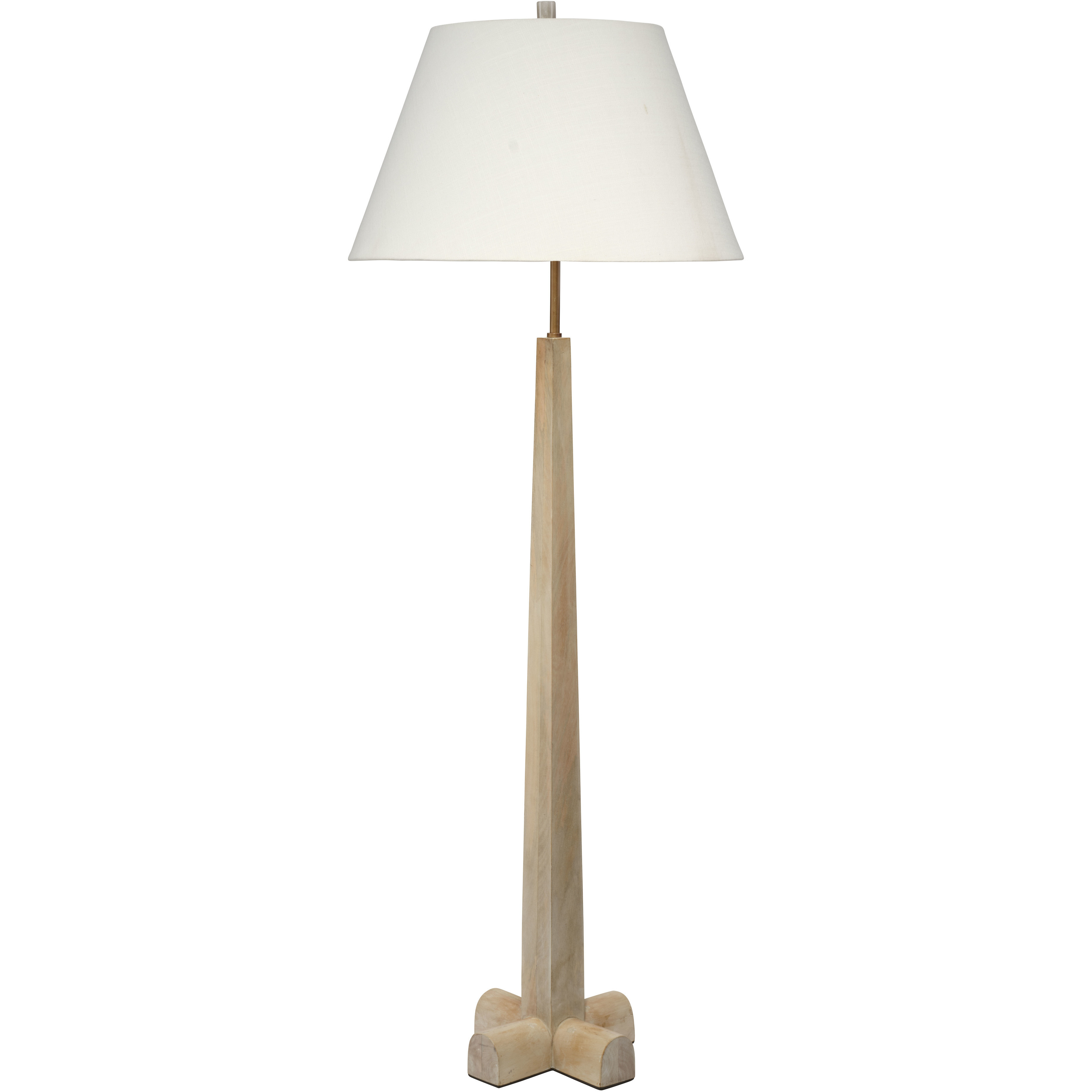 Charleston 66 inch 150 watt White Washed Mango Wood Floor Lamp Portable Light, Inline