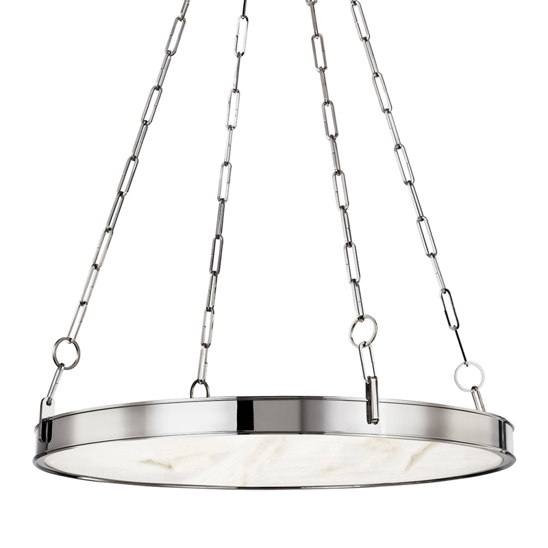 Kirby LED 30 inch Polished Nickel Chandelier Ceiling Light