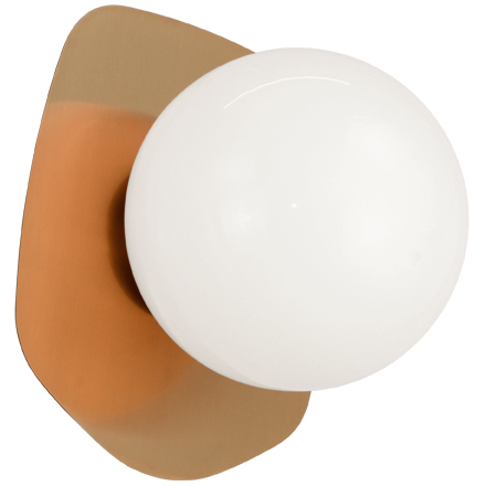 Razz 1 Light 6.38 inch Aged Gold Brass Wall Sconce Wall Light