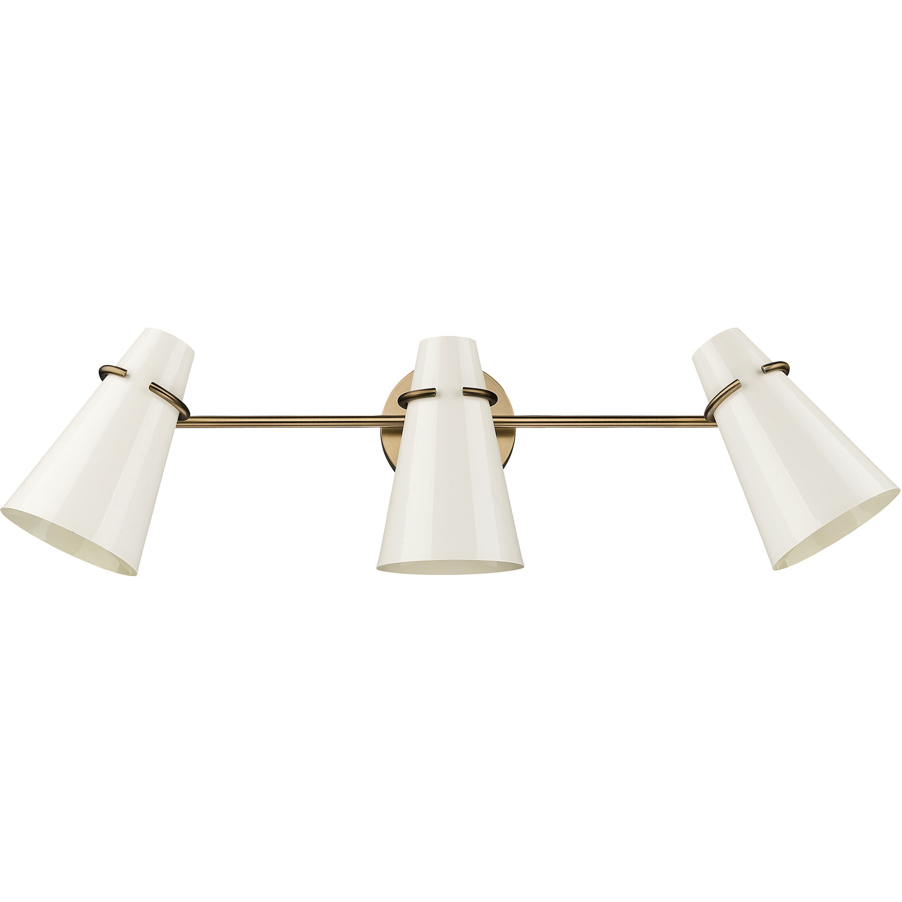 Reeva Vanity Wall Light in Glossy Ecru