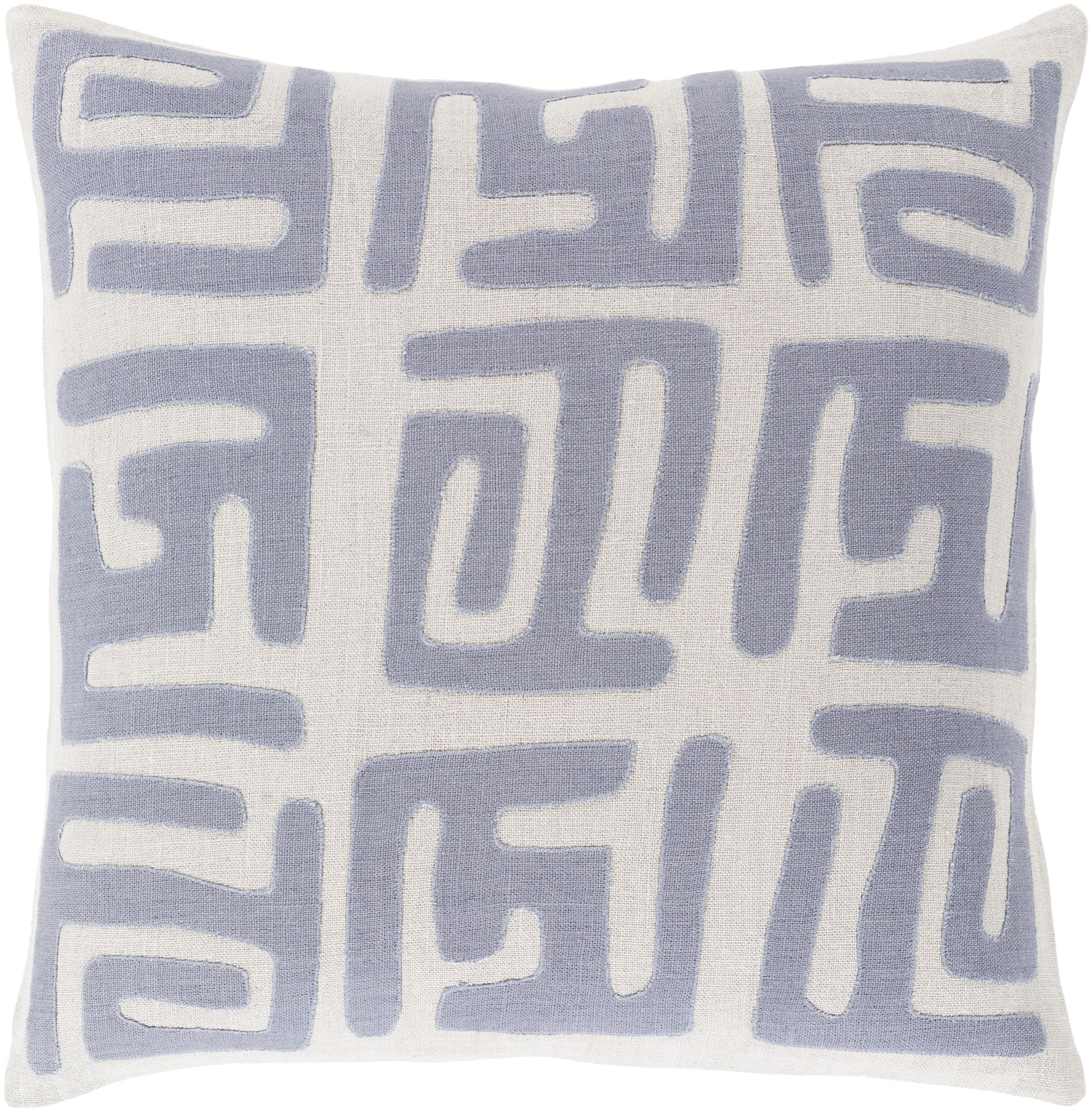 Nairobi 18 X 18 inch Navy and Light Gray Throw Pillow