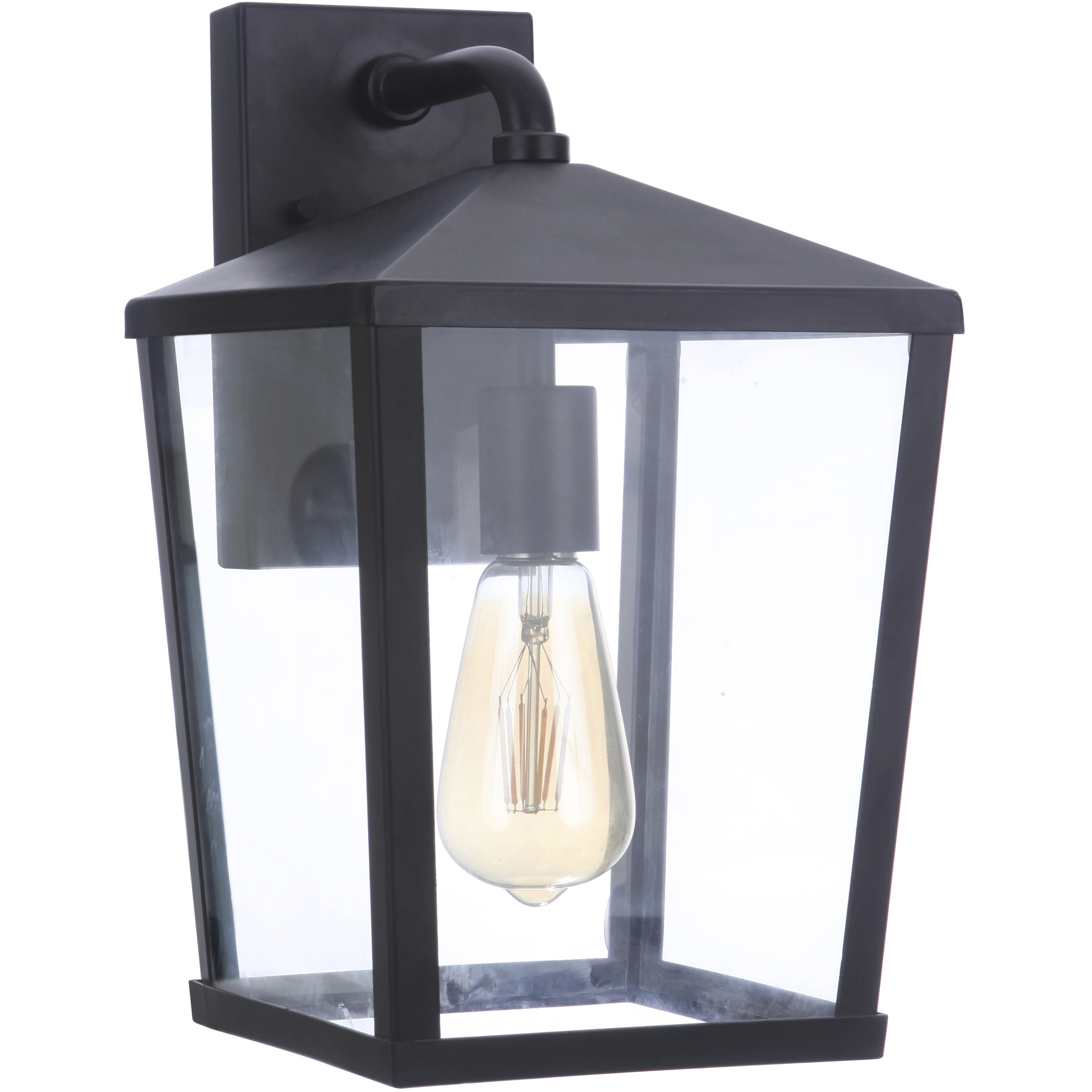 Olsen 1 Light 13 inch Midnight Outdoor Wall Lantern