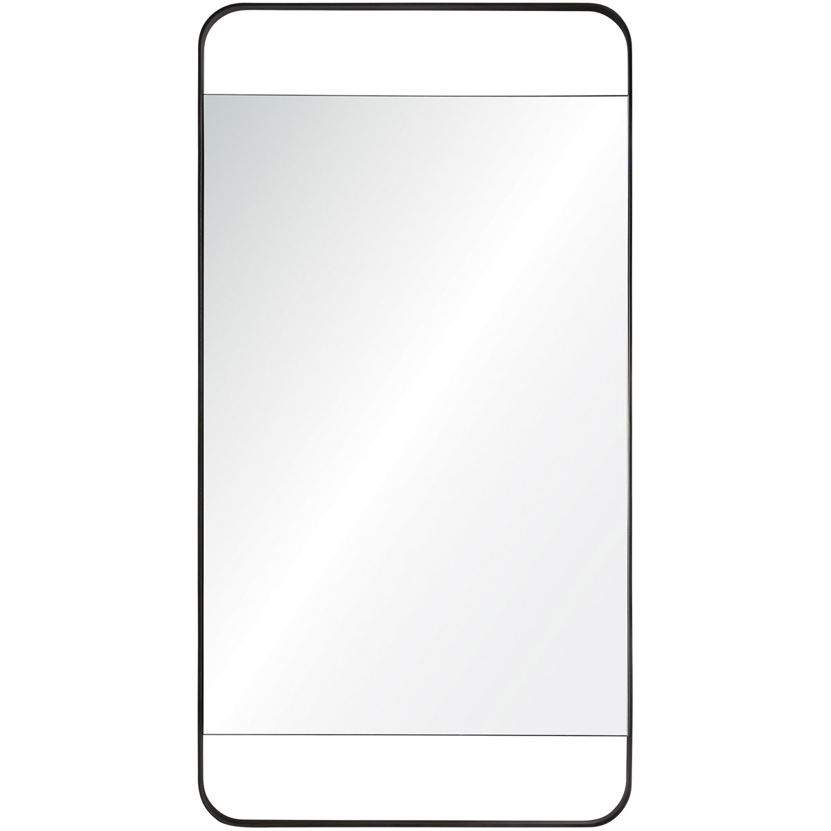 Tiffey 38.2 X 20 inch Charcoal Grey Wall Mirror
